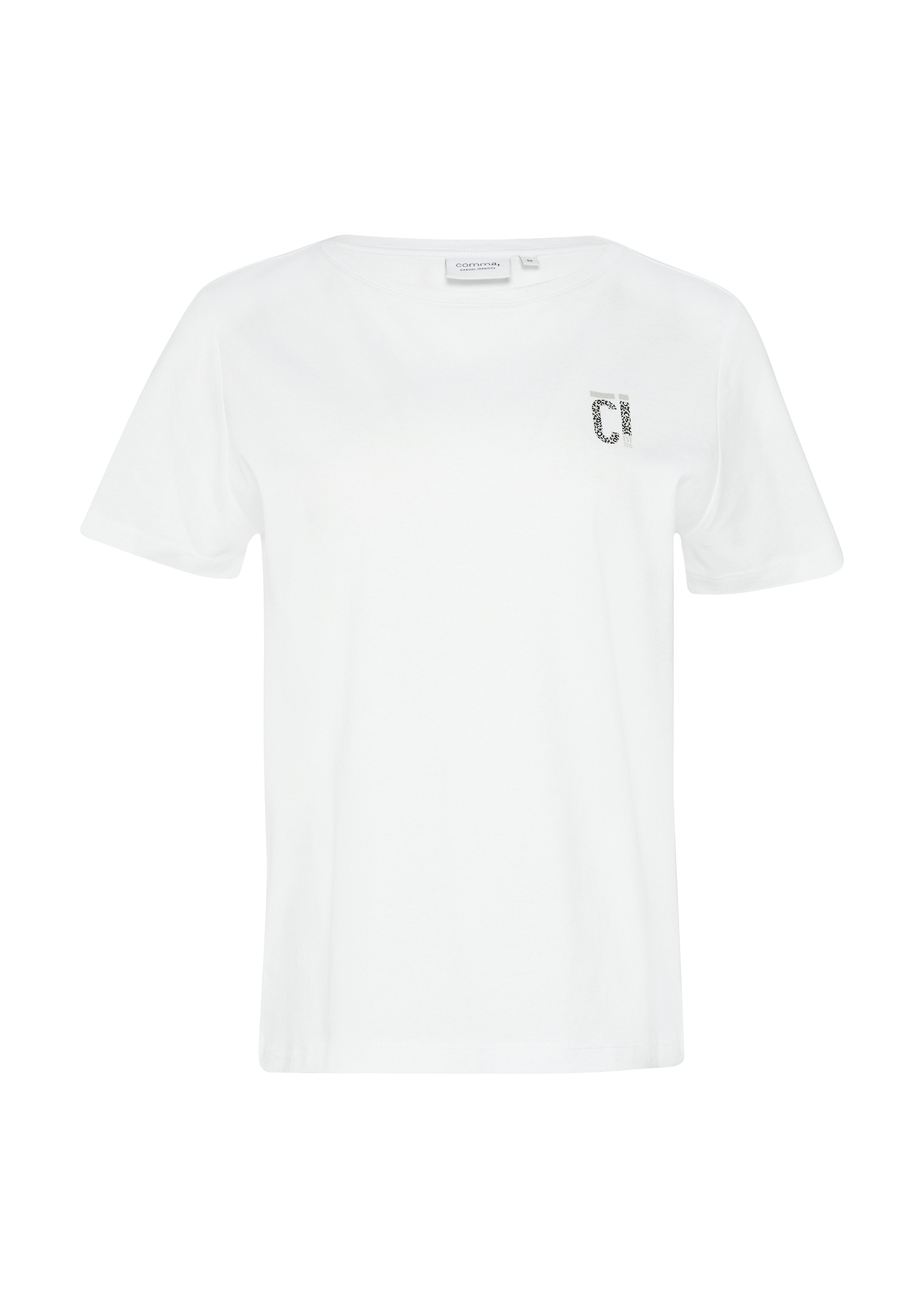 comma casual identity Kurzarmshirt T-Shirt mit günstig online kaufen