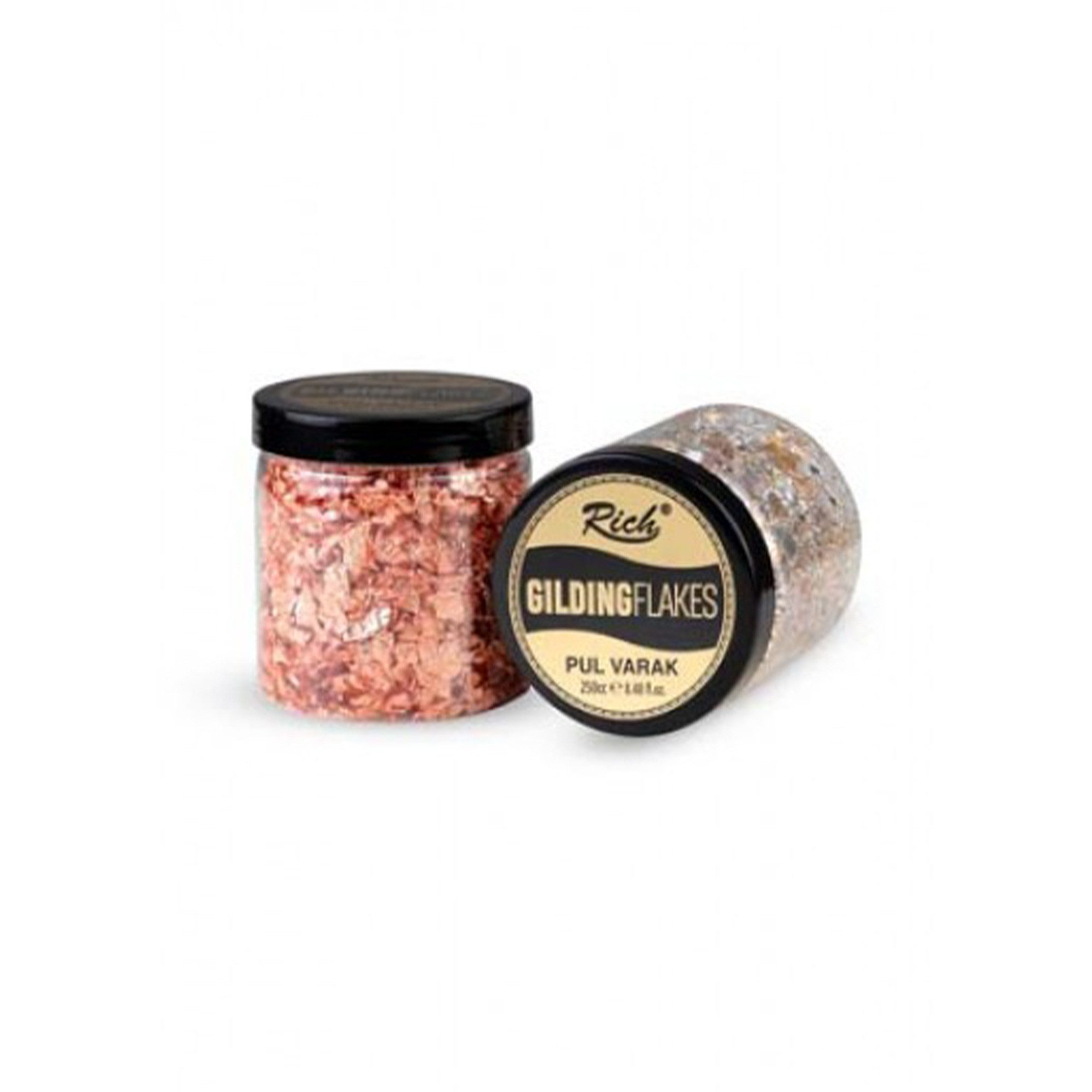 RICH Bastelfarbe Rich Gilding Flakes Metallic Deko-Flocken - 250 ml