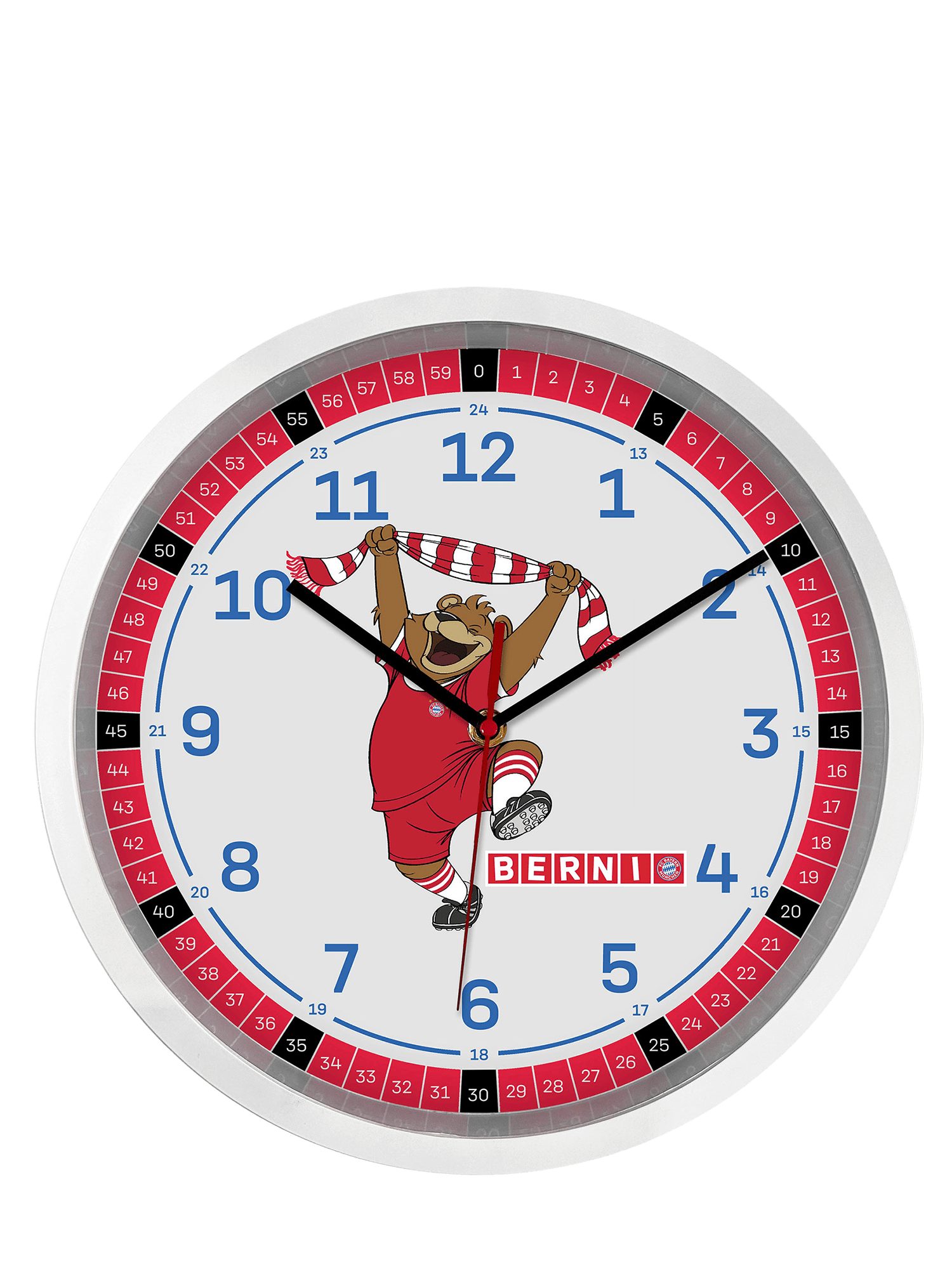 FC Bayern München Wecker FC Bayern München I Lernuhr Berni I Rot