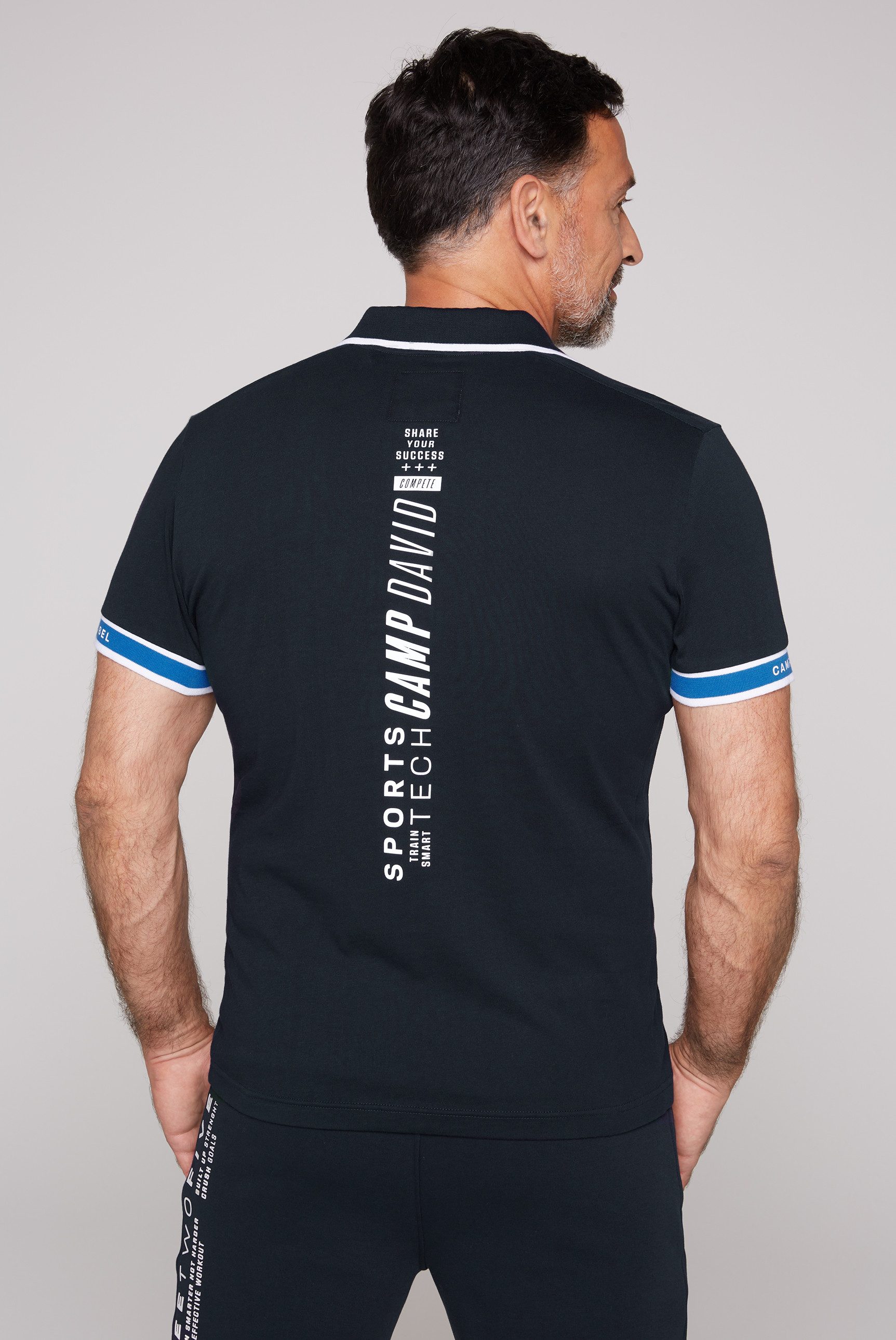 CAMP DAVID Poloshirt mit kontrastreichen Details günstig online kaufen
