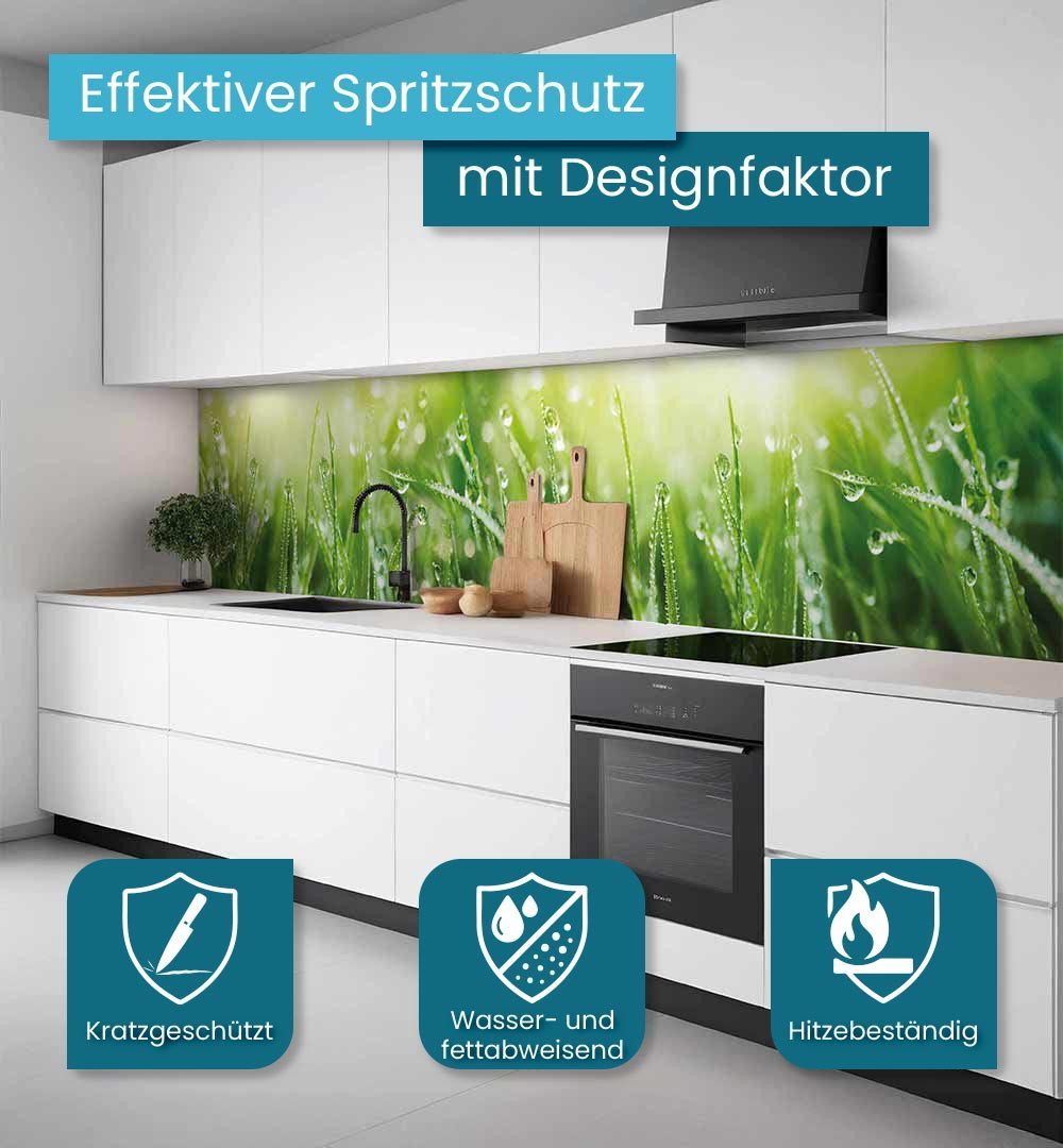 MyMaxxi Küchenrückwand Küchenrückwand selbstklebend Wiese Spritzschutz Foli günstig online kaufen
