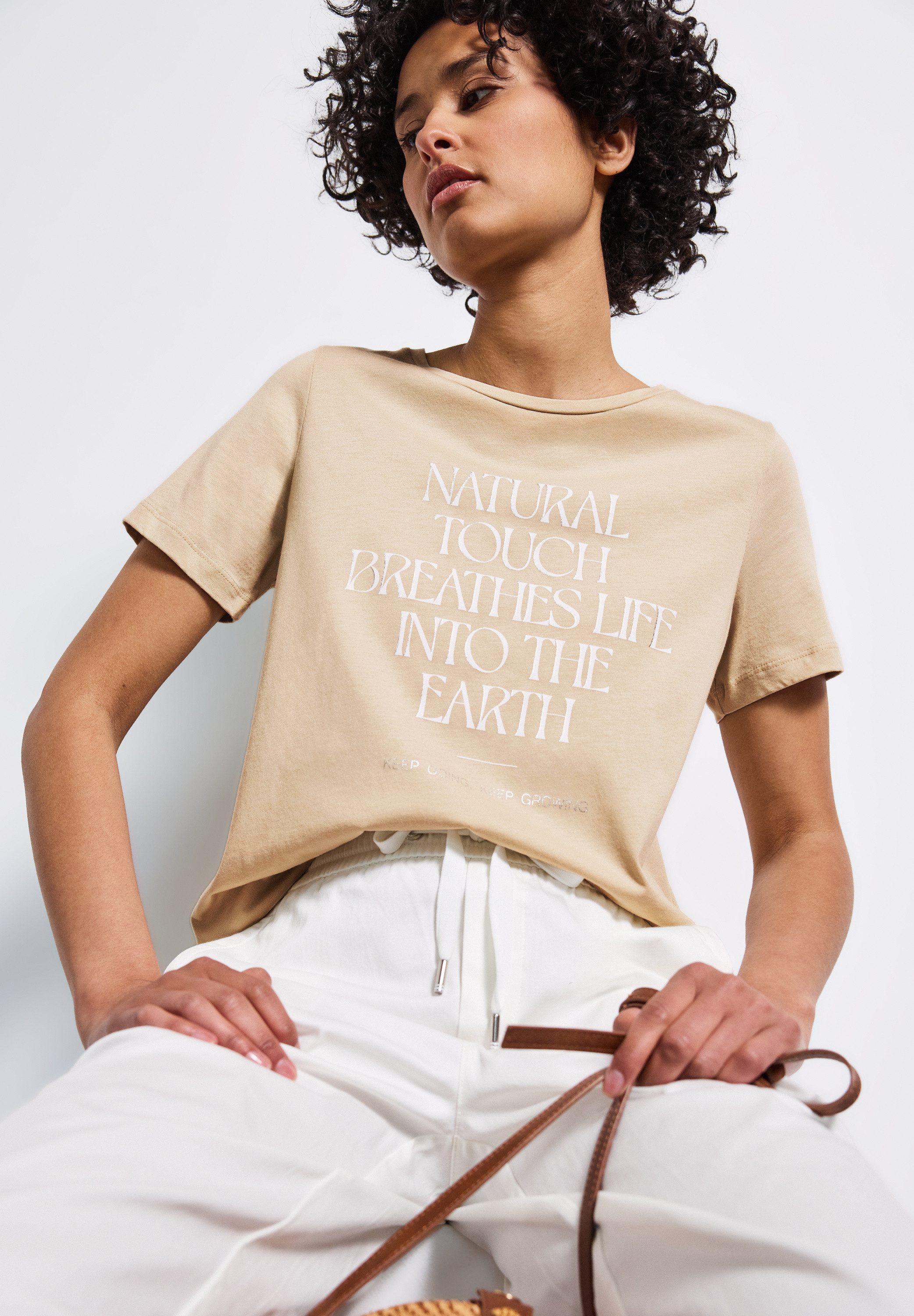 STREET ONE T-Shirt mit Wording Artwork
