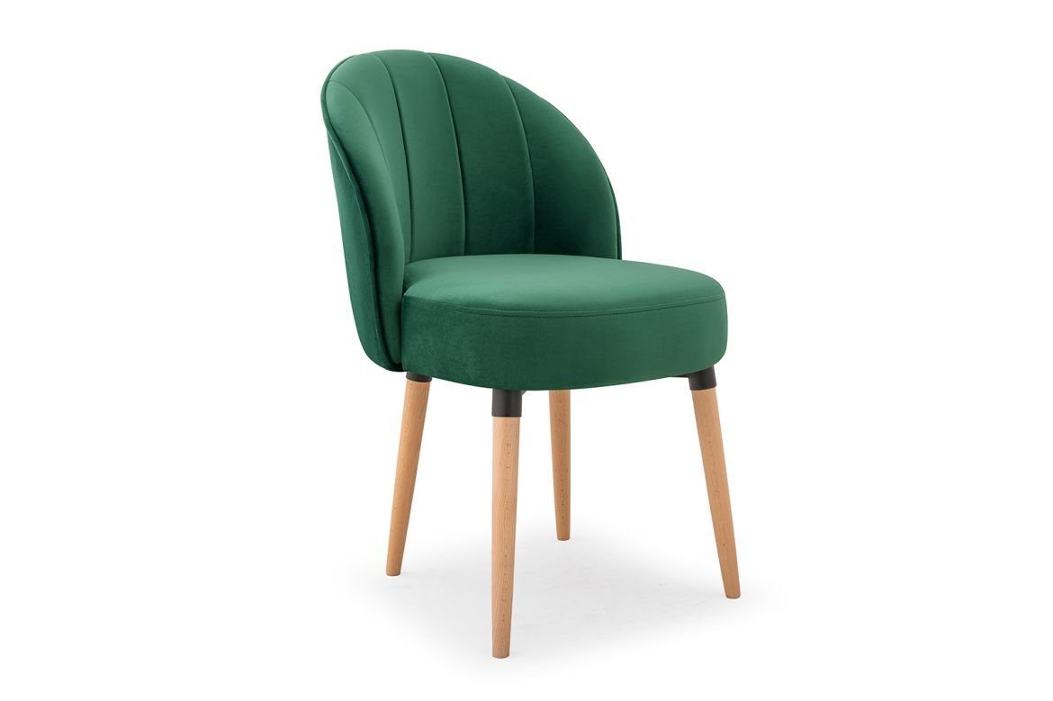 JVmoebel Stuhl, Lehnstuhl Sessel Stuhl Design Polsterstuhl Grüne Stühle Esszimmerstuhl Bürostuhl