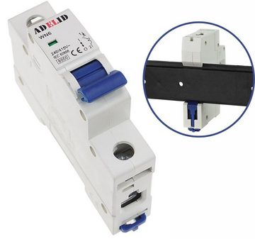 ADELID Schalter, LS-Schalter Leitungsschutzschalter Sicherungsautomat 1-polig C 32A 230/400V AC