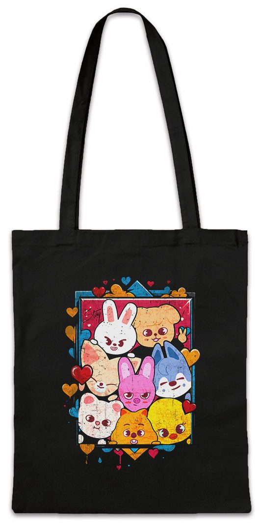 Beuteltasche Cute Korean Kids Stofftasche Music Kpop K-Pop 4th Generation Stray Boy