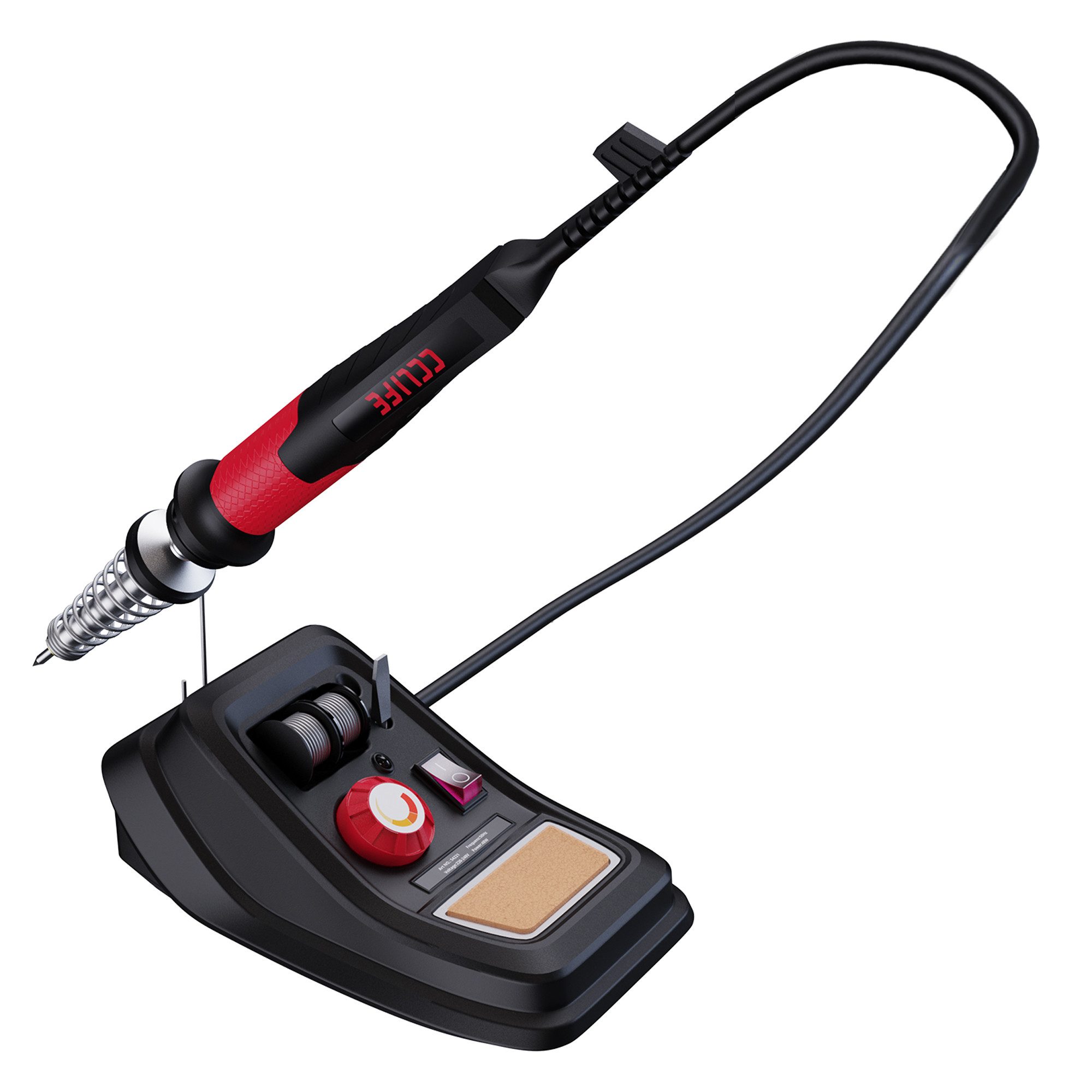 CCLIFE Lötpistole CCLIFE 48W Loetstation fuer Elektronik 100 500 Grad Regelbar Set