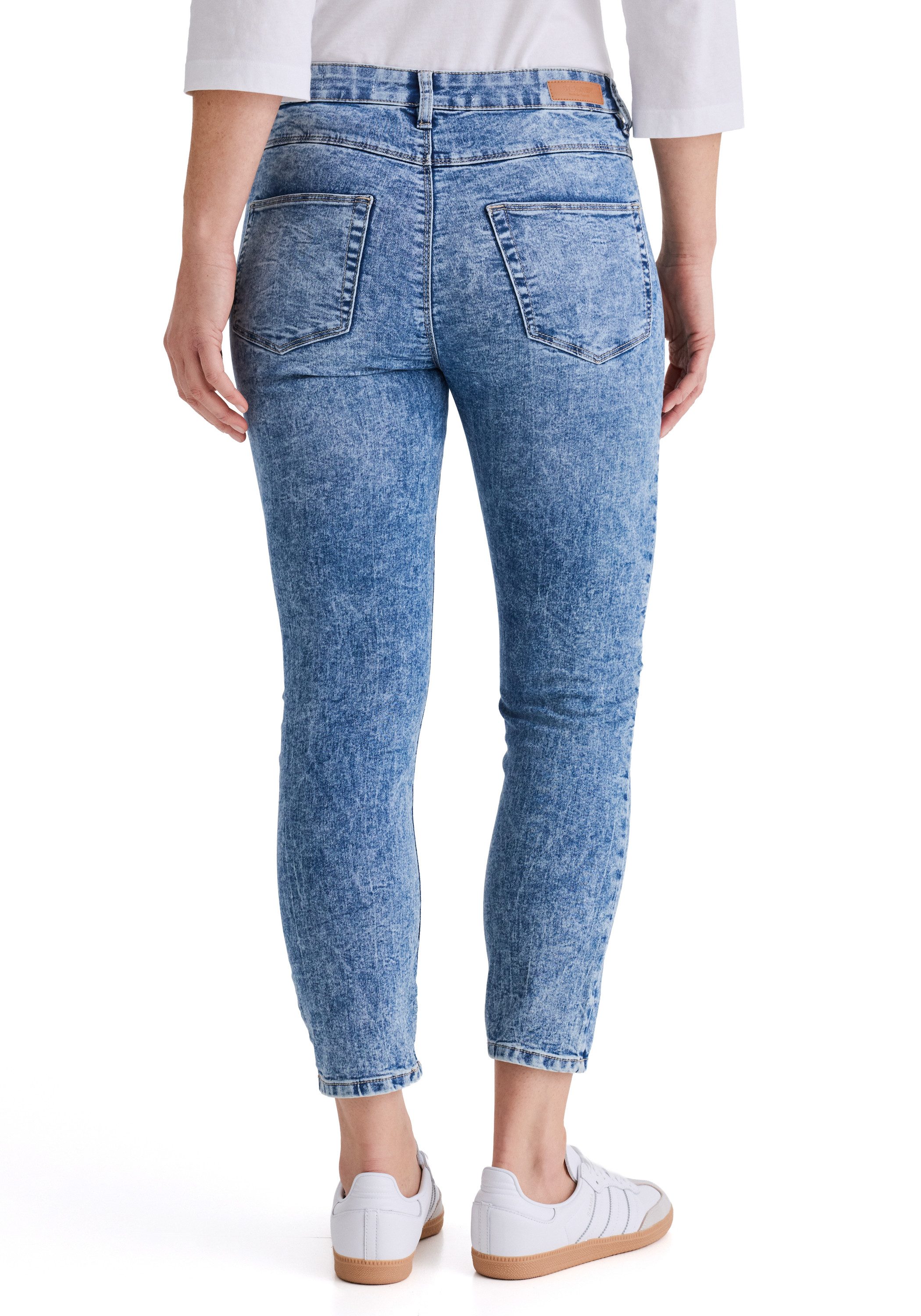 STOOKER WOMEN 5-Pocket-Jeans Florenz Season Slim Fit Jeans Slim Fit Casual Clean Wash Denim Jeans für Damen