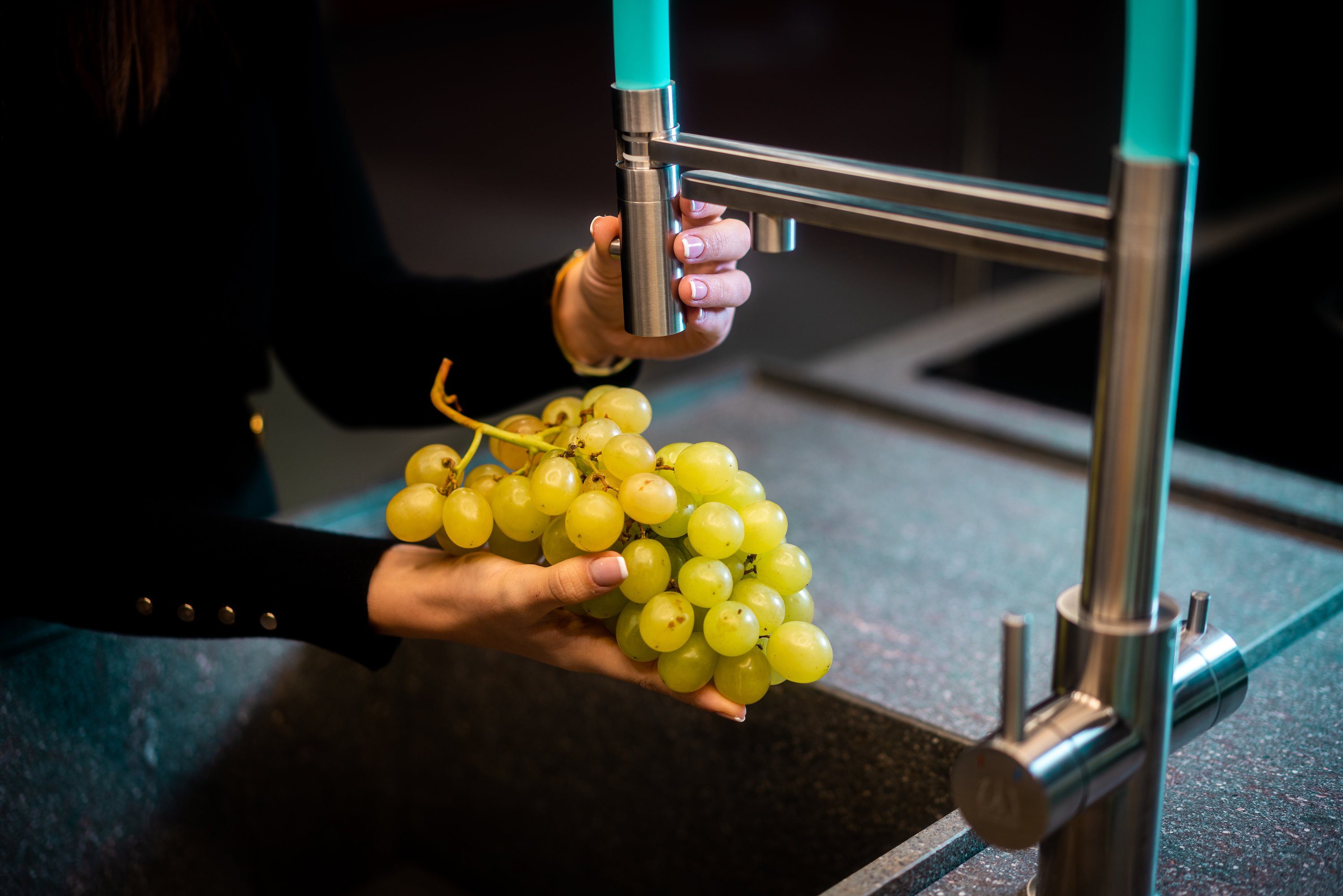 Abnehmbare Brause Edelstahl Strahl 2 5 abnehmbarer gebürstet Küchenarmatur Hochdruck, Orange Stahl VIZIO Wege Massiv Küchenarmatur Brause, strahl Gebürstet mit 2 / 5-Wege,