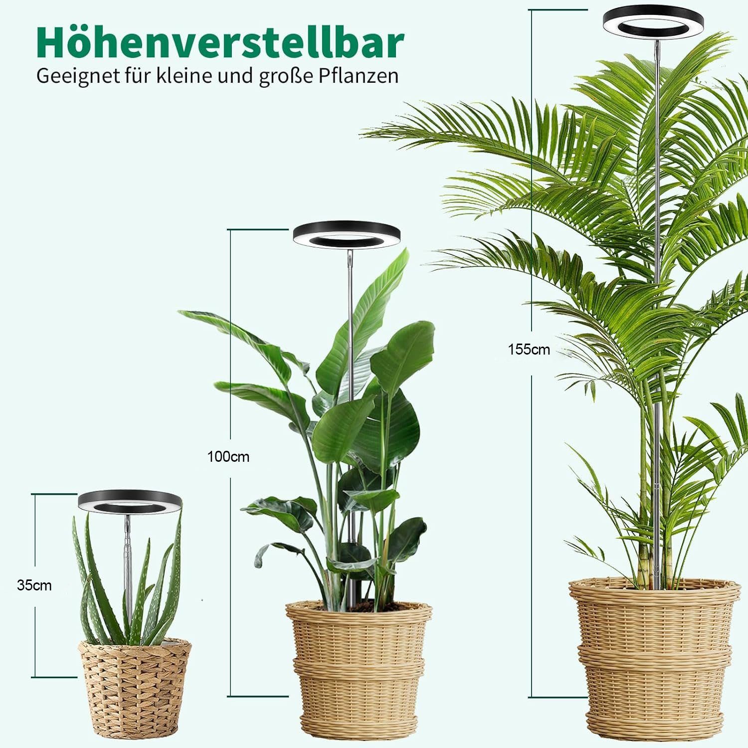 MUPOO Pflanzenlampe 72LEDs Vollspektrum LED Pflanzenlicht günstig online kaufen