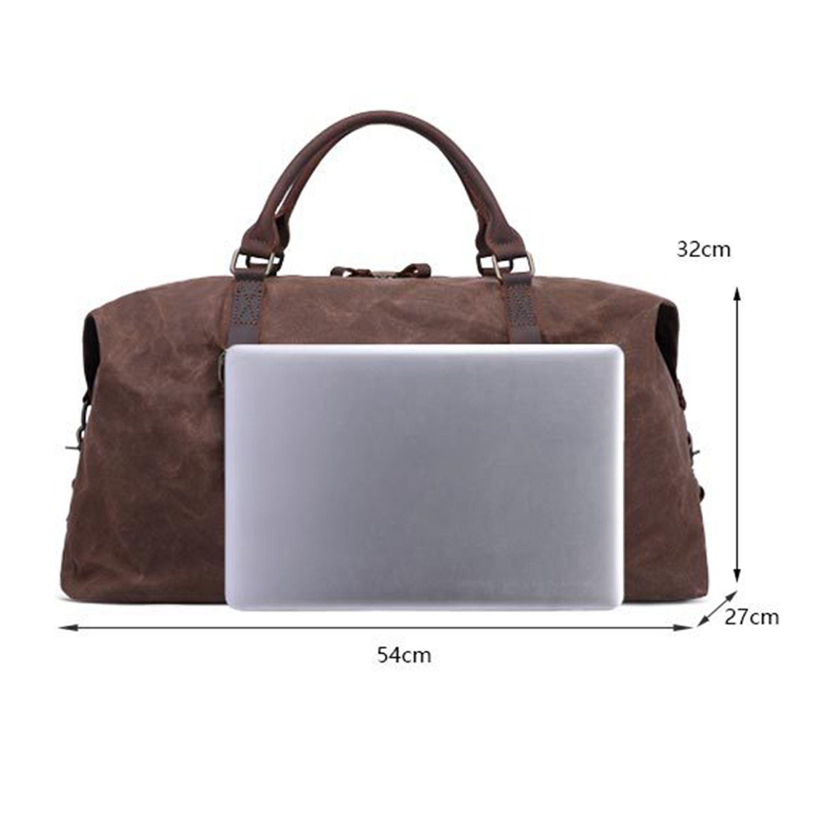 OKWISH Reisetasche Canvas Trainingstasche Sporttasche Handtasche (Fitness Tasche Schwimmtasche Übernachtungstasche, groß, Weekender, Wasserdichte), Männer Frauen Reisen Gym Urlaub Übernachtung Freizeit Arbeit Business