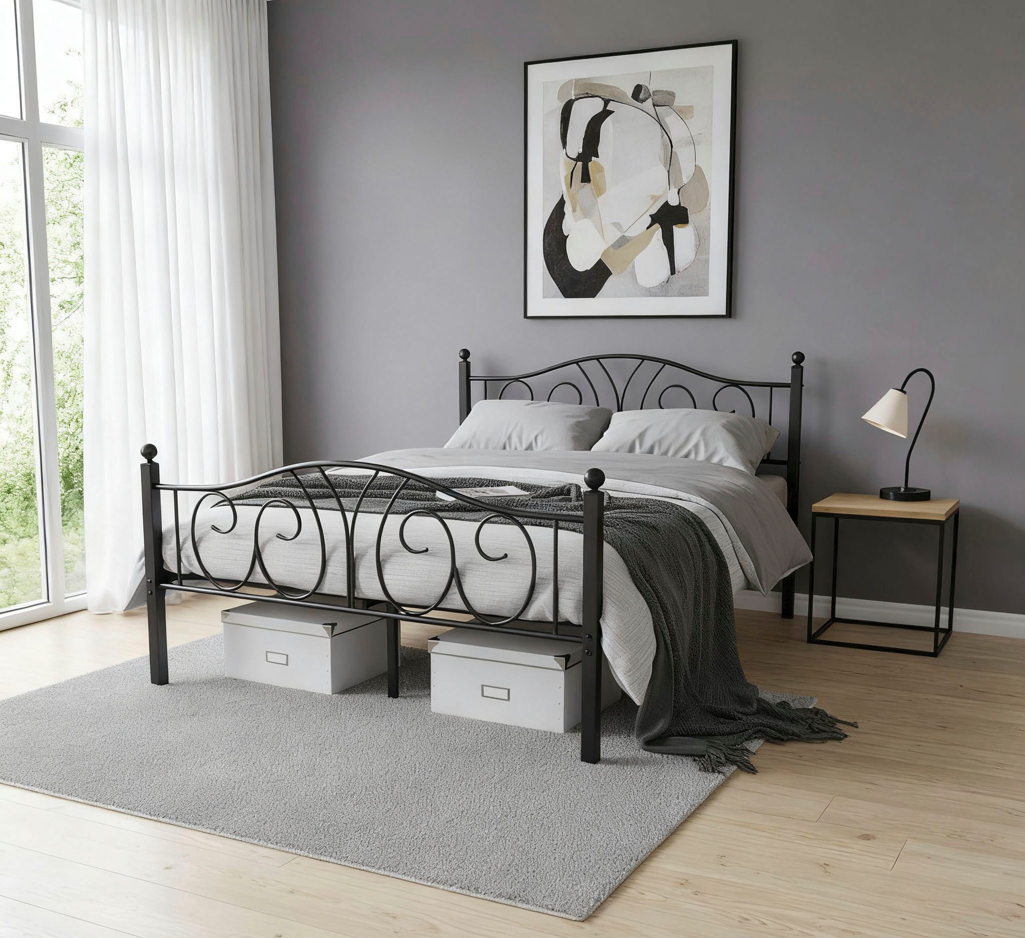 OTTO home Metallbett LUND Landhausbett Bett Märchenbett Prinzessinbett, Trä günstig online kaufen