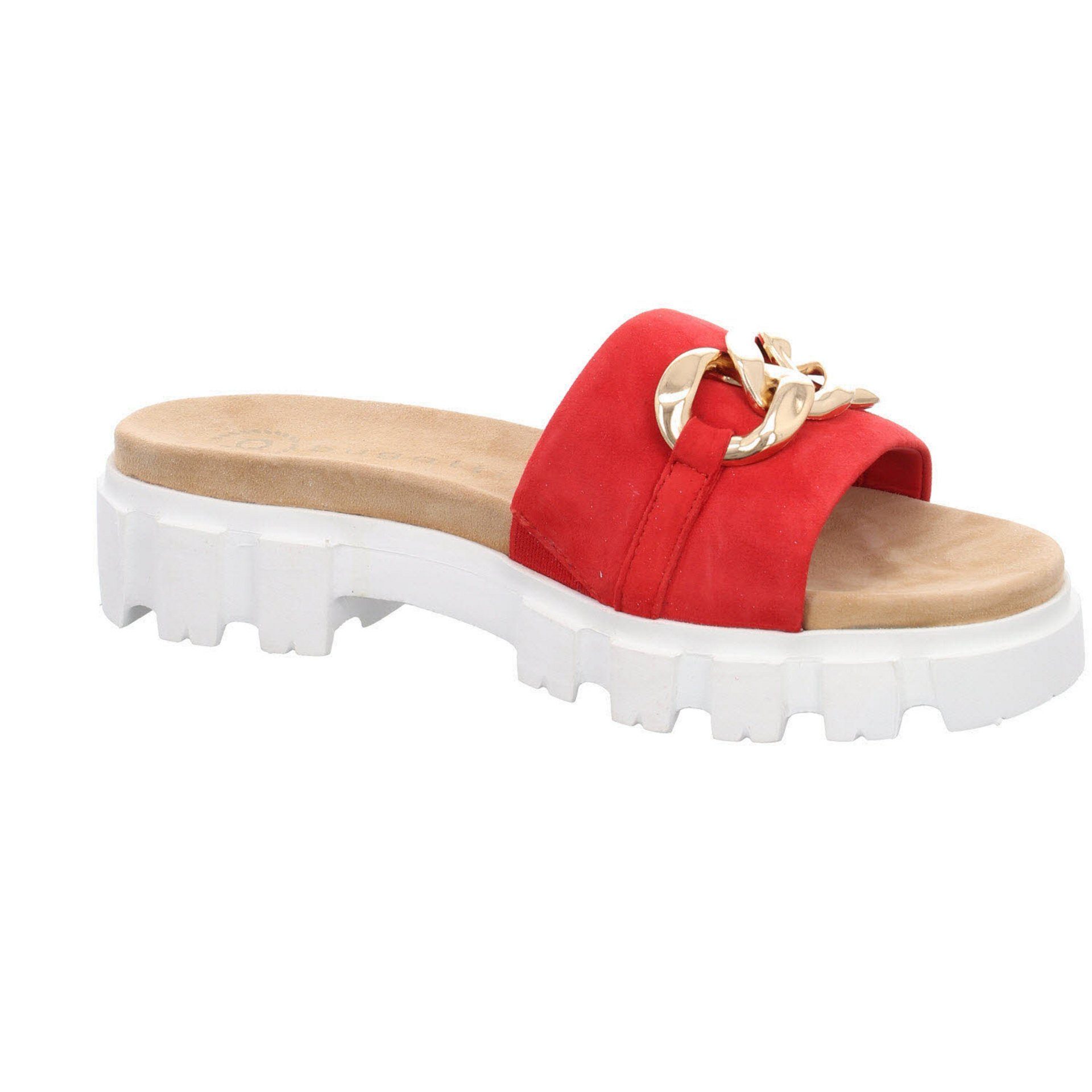 Veloursleder Pantoletten bugatti Pantolette Pantolette Sandalen Mary Damen