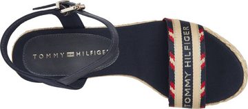 Tommy Hilfiger CORPORATE WEBBING HIGH WEDGE High-Heel-Sandalette mit Logoschriftzug