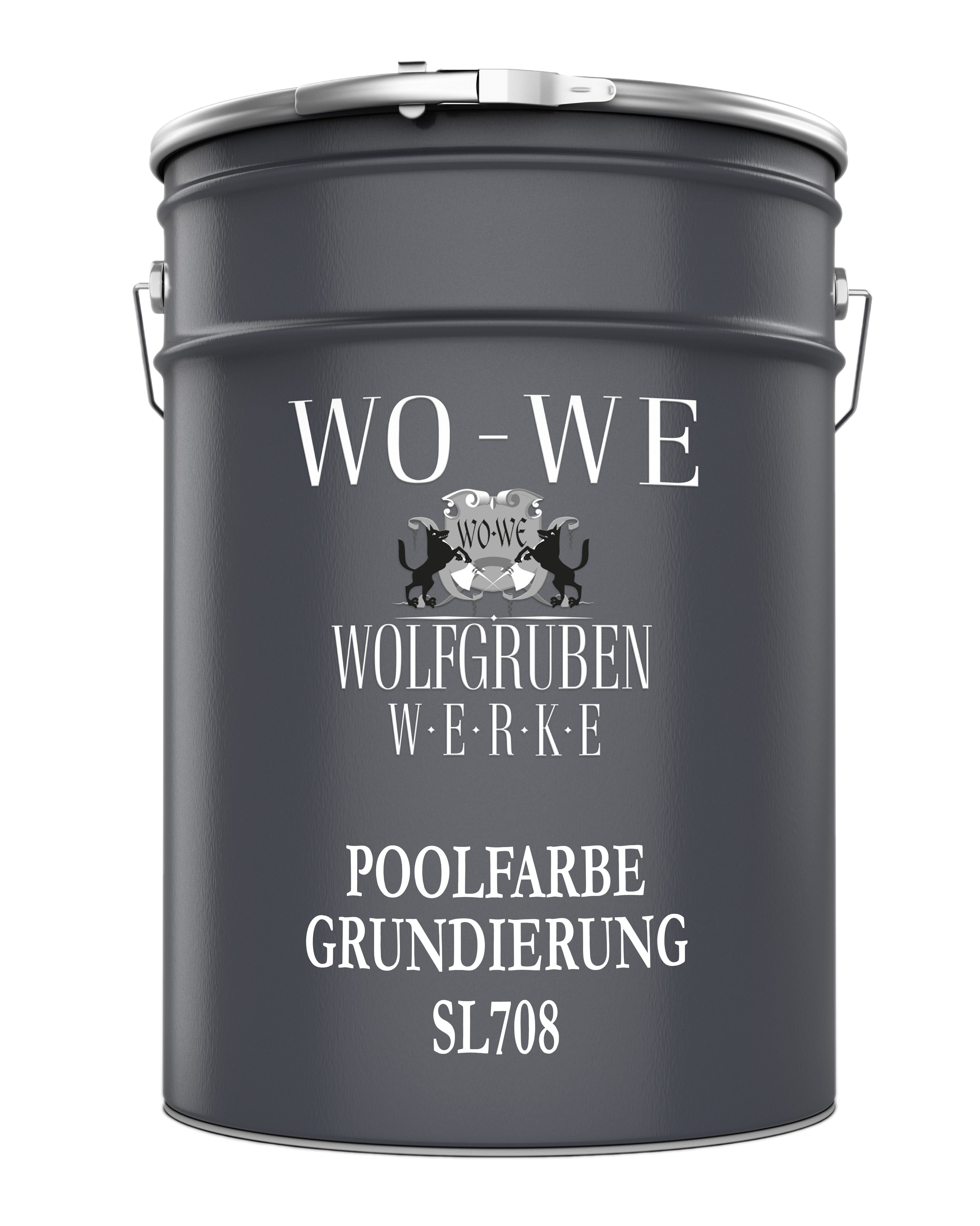 WO-WE Fliesengrundierung Schwimmbadfarbe Grundierung Spezial Haftgrund für Poolfarbe, 1-10kg, Hohe Ergiebigkeit