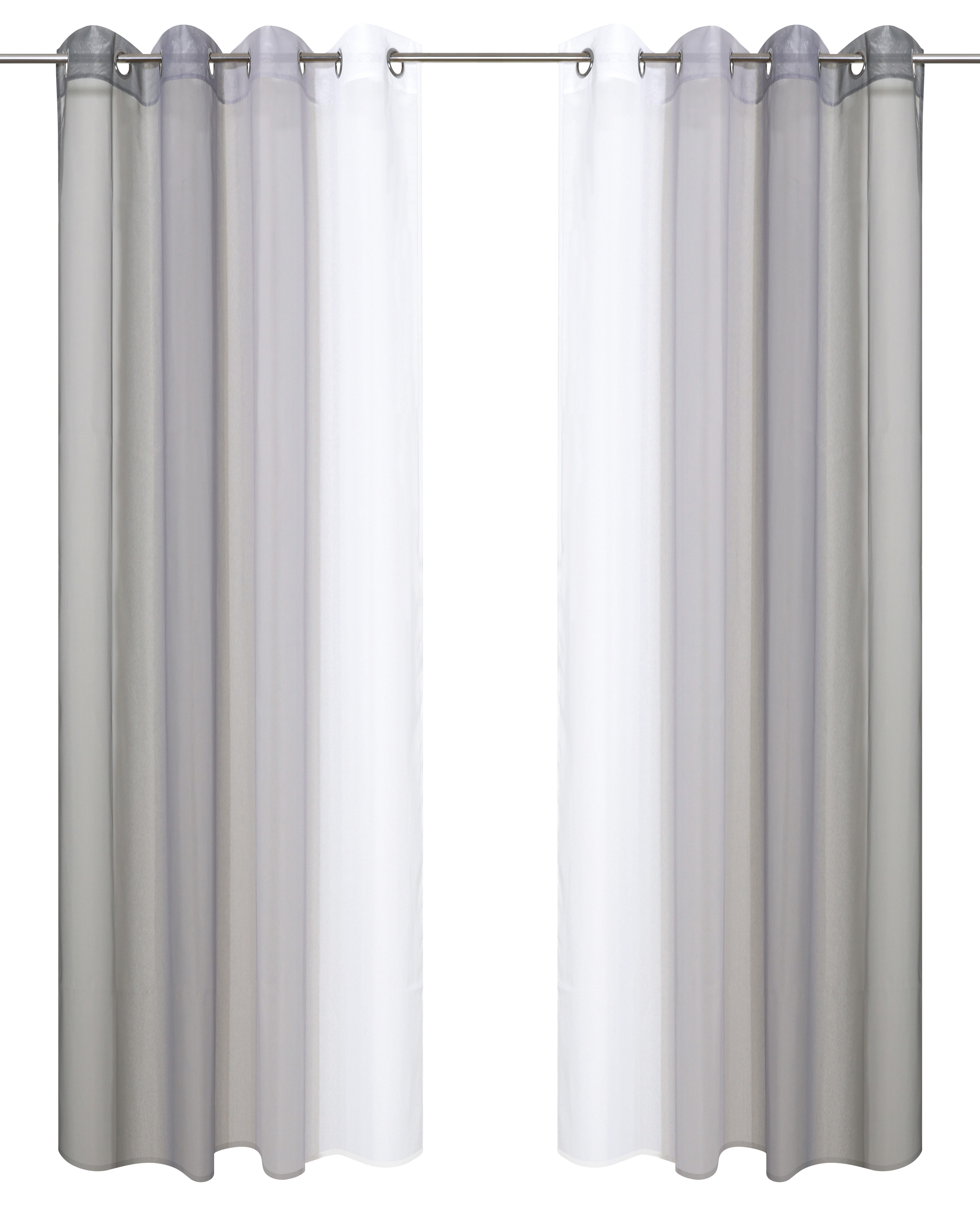 OTTO home Gardine Nivva (2 St), Ösen, transparent, Transparent, Ösen- Aufhängung, Pflegeleicht, 2er Set