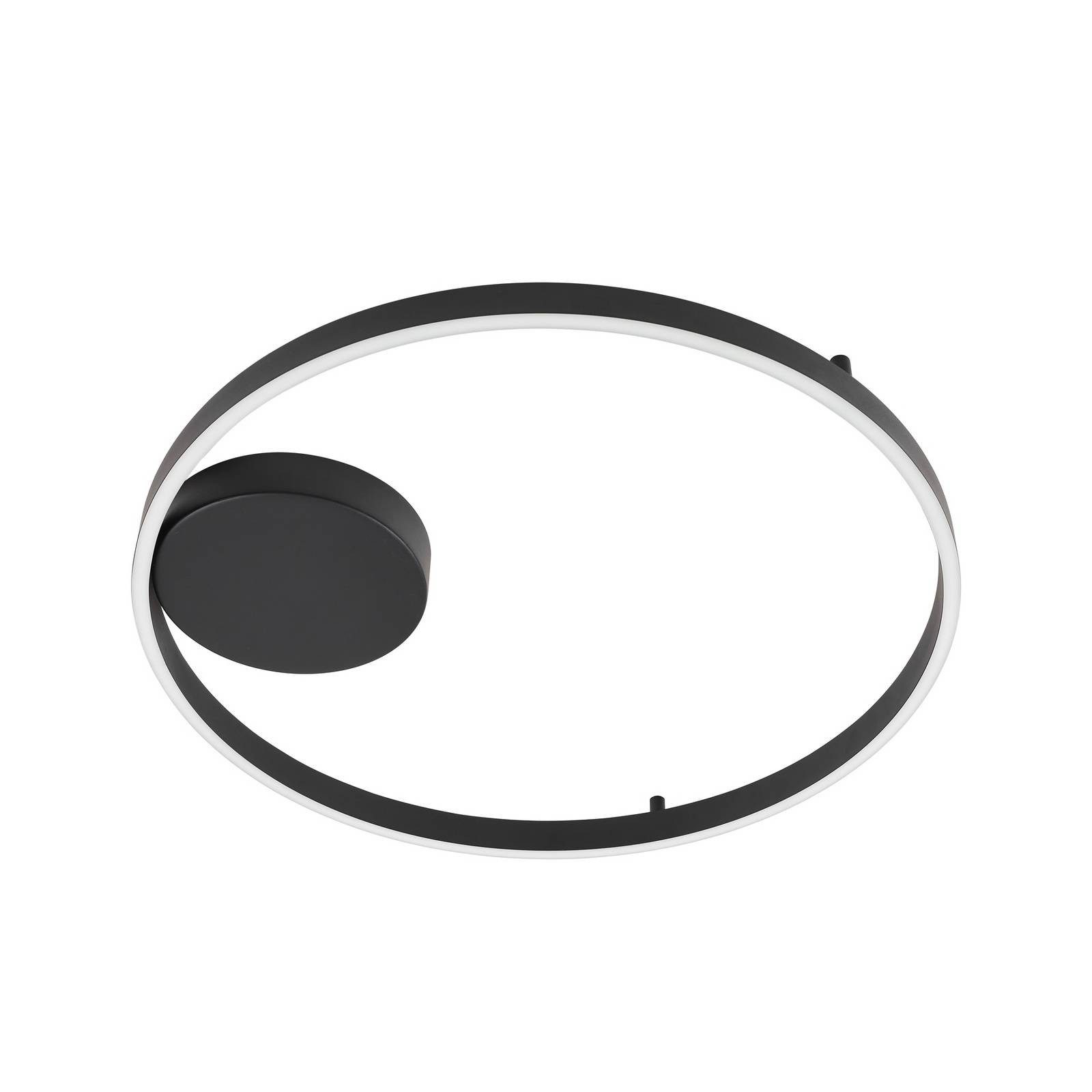 Lucande Deckenleuchten Moise, LED, Metall, Schwarz Farbwechsel warmweiß / tageslicht IP20 mit Fernbedienung, LED 42 W gesamt, Farbwechsel warmweiß / tageslicht