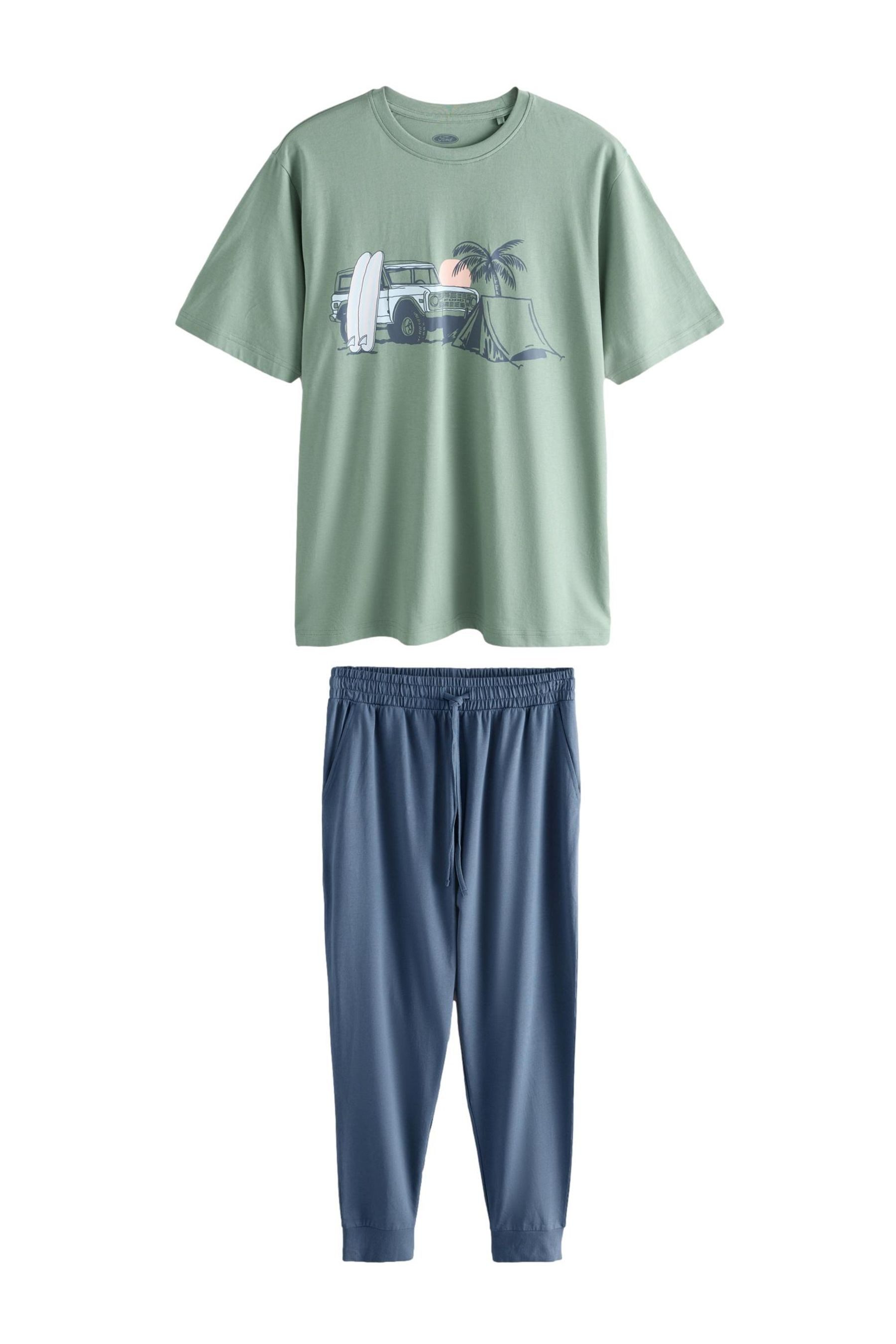 Next Pyjama Lizenzierter, kurzärmeliger Schlafanzug Ford (2 tlg)
