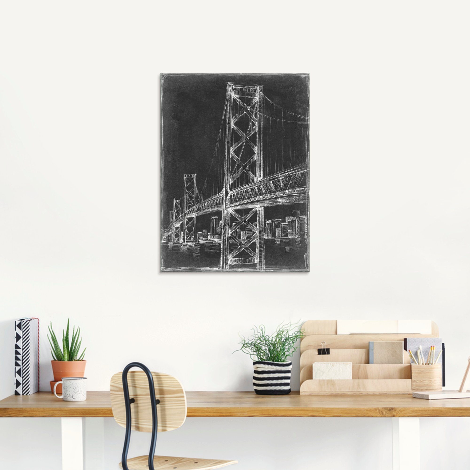 Artland Glasbild »Hängebrücke II«, Brücken (1 Stück)-HomeTrends