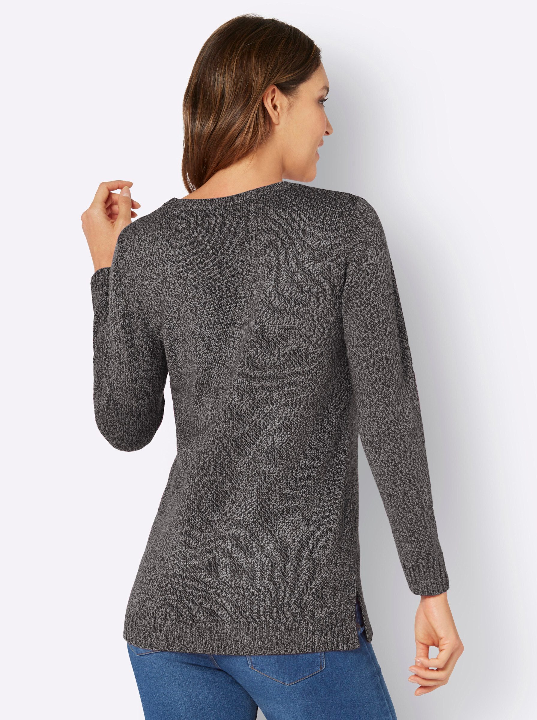 Sieh an! Strickpullover Longpullover . günstig online kaufen