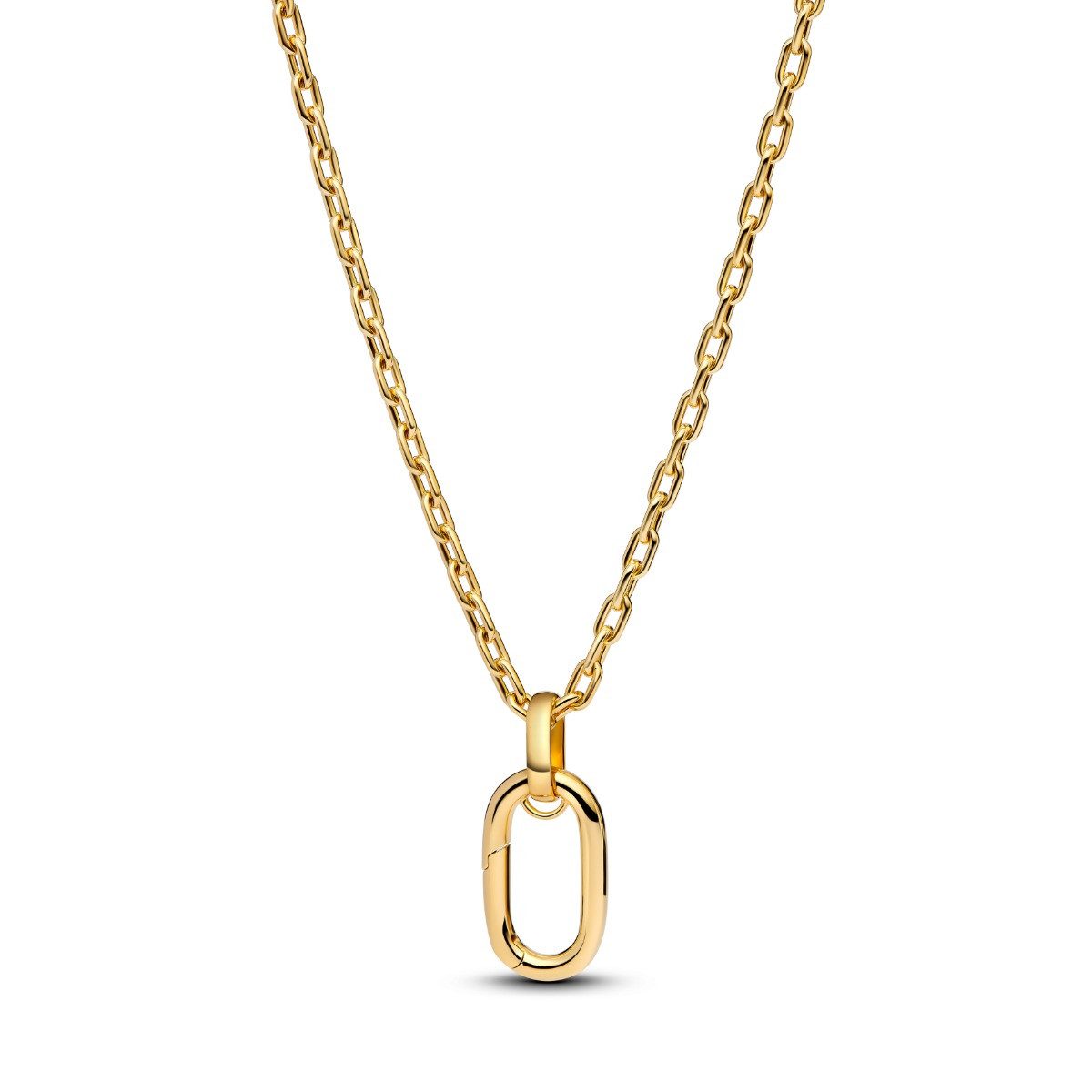 Pandora Kette mit Anhänger Pandora Me Halskette Glied Aufklappbar 14K Vergoldet 70 cm 364083C00