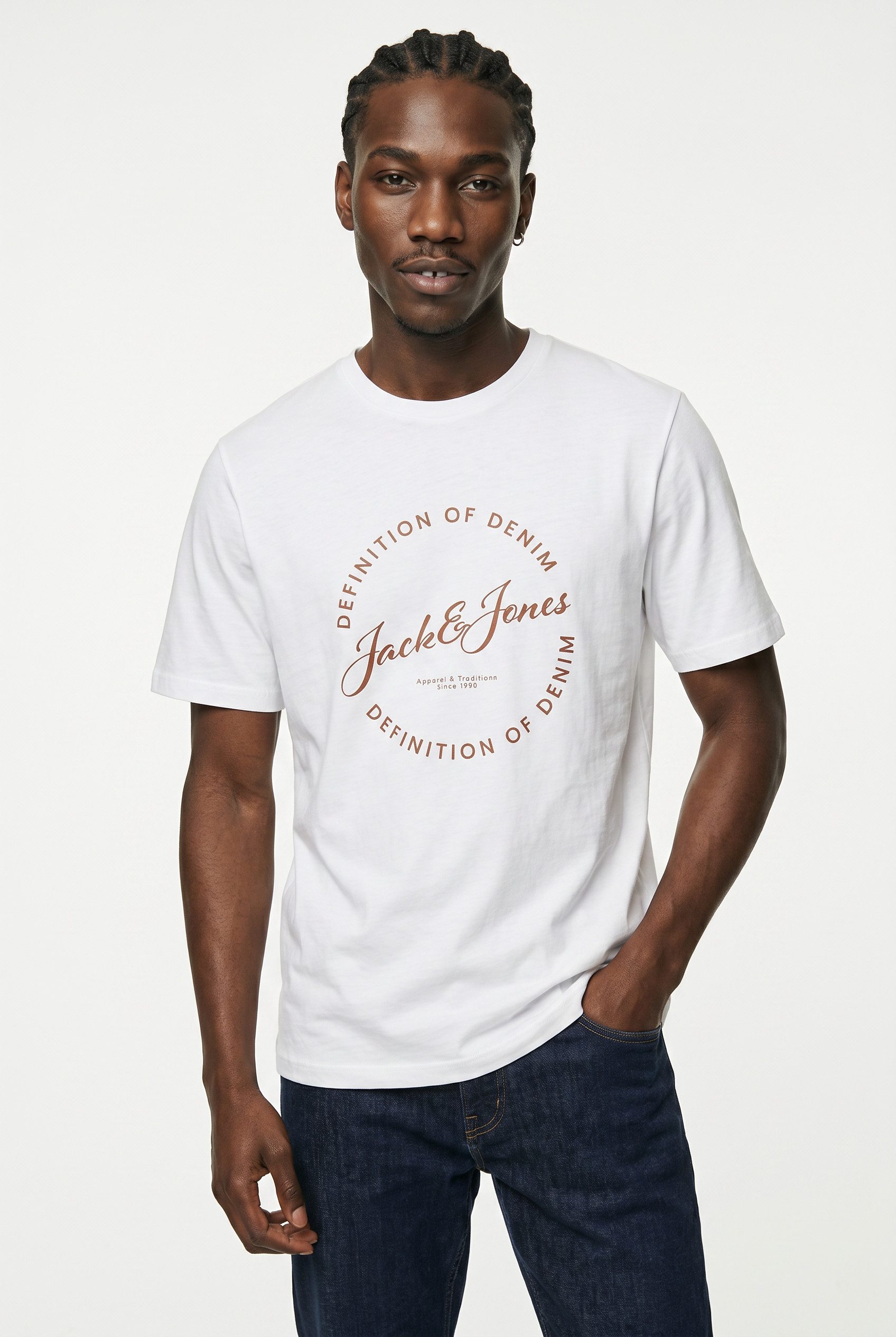 Jack & Jones T-Shirt JJGRAYSON TEE SS CREW NECK Baumwolle, regular fit