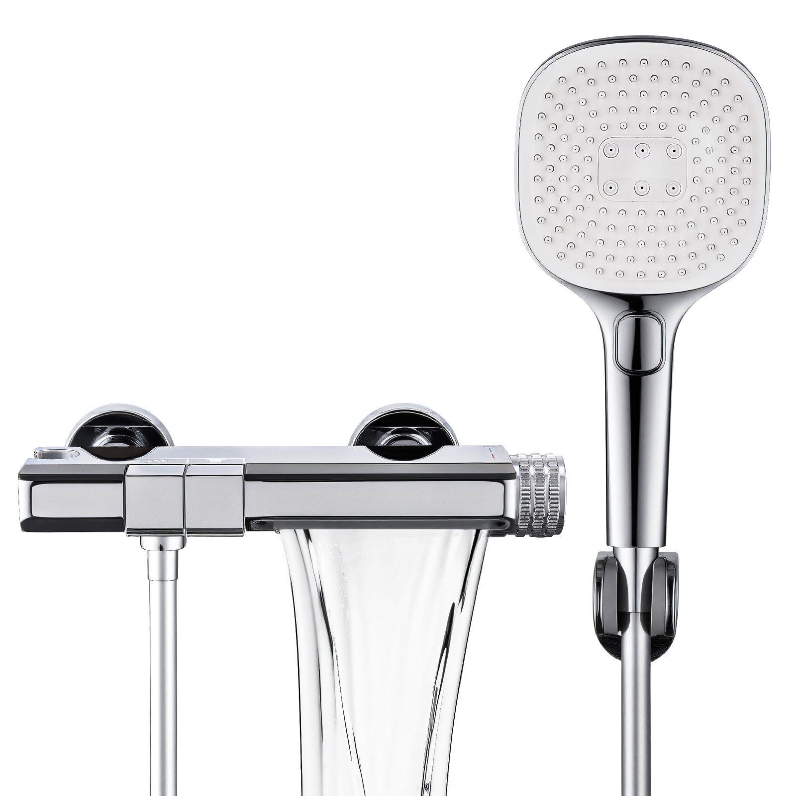 HOMELODY Duscharmatur komplett set Duscharmatur Wasserfall Wasserhahn Bad M günstig online kaufen