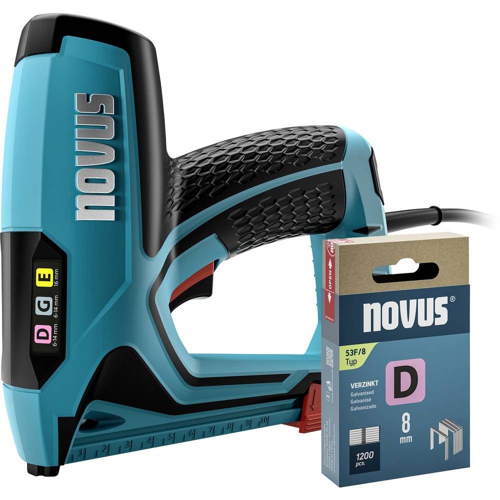 NOVUS Nagler J-151 Set + 1200 Flachdrahtklammern -