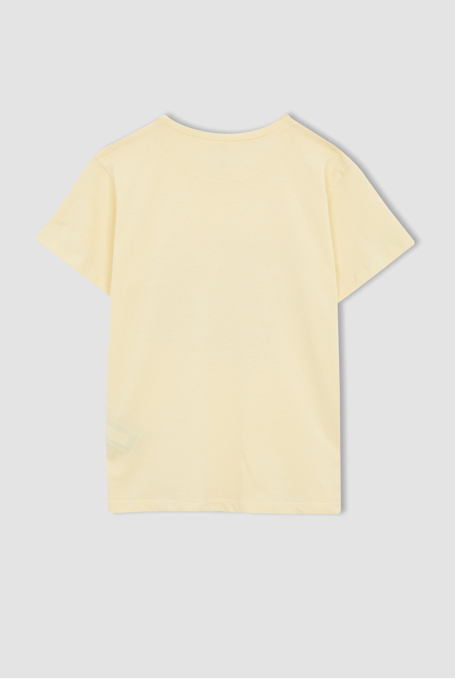 Mädchen FIT Hellgelb Kurzarmshirt REGULAR DeFacto T-Shirt