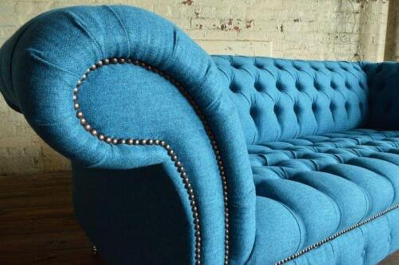 Stoff, Europe Polster Klasse Couchen in Sitzer Couch Luxus Textil 3-Sitzer Made 3 JVmoebel Chesterfield
