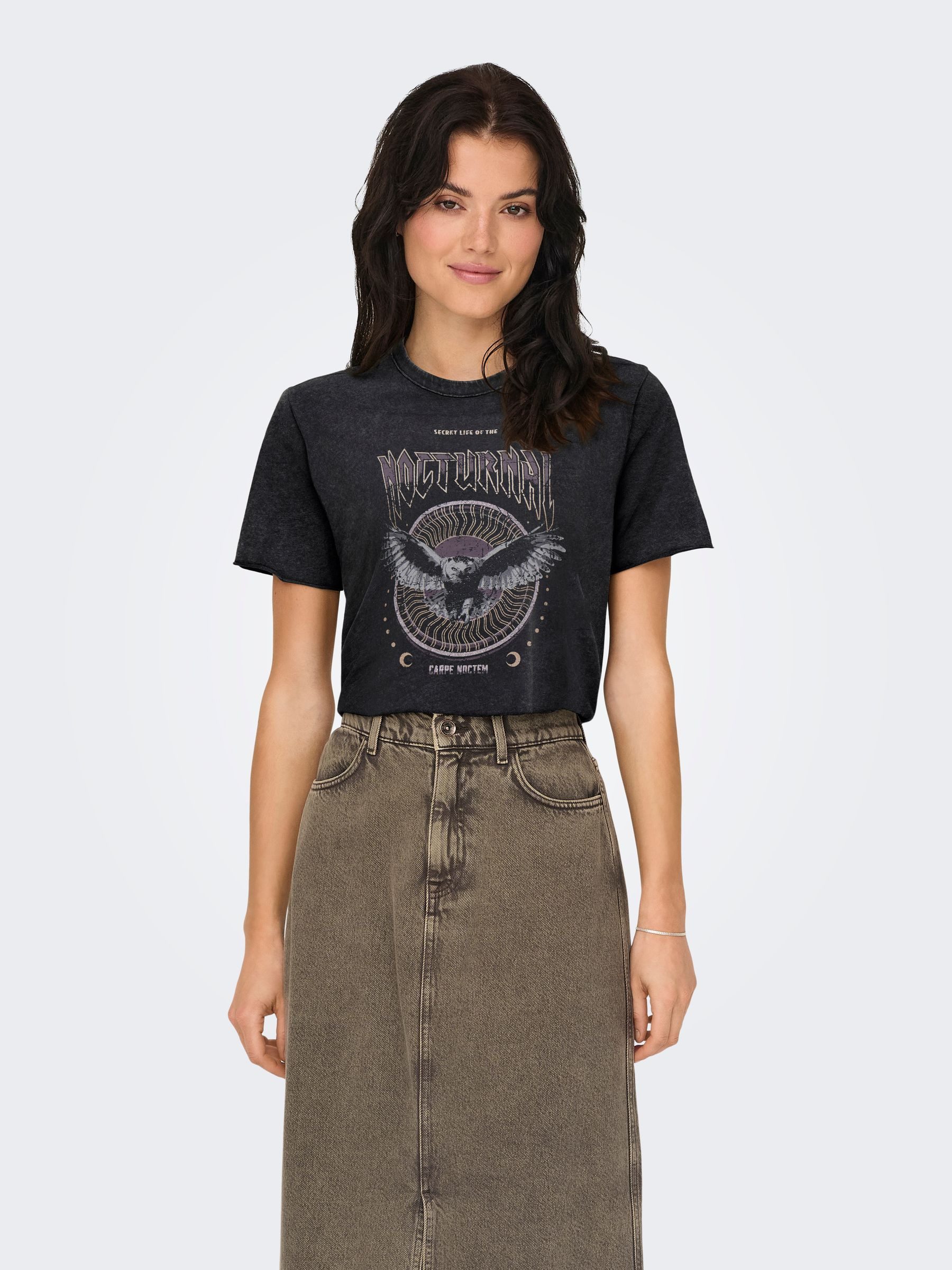 ONLY T-Shirt Bedrucktes Kurzarm mit Printed günstig online kaufen