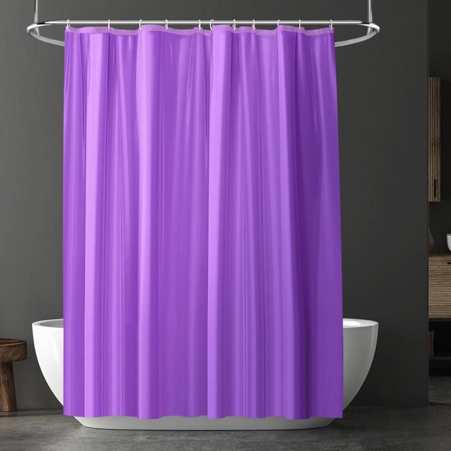 LuxusKollektion Duschvorhang Duschvorhang Anti-schimmel Wasserdicht PEVA 180x180 cm mit 12 Ringen