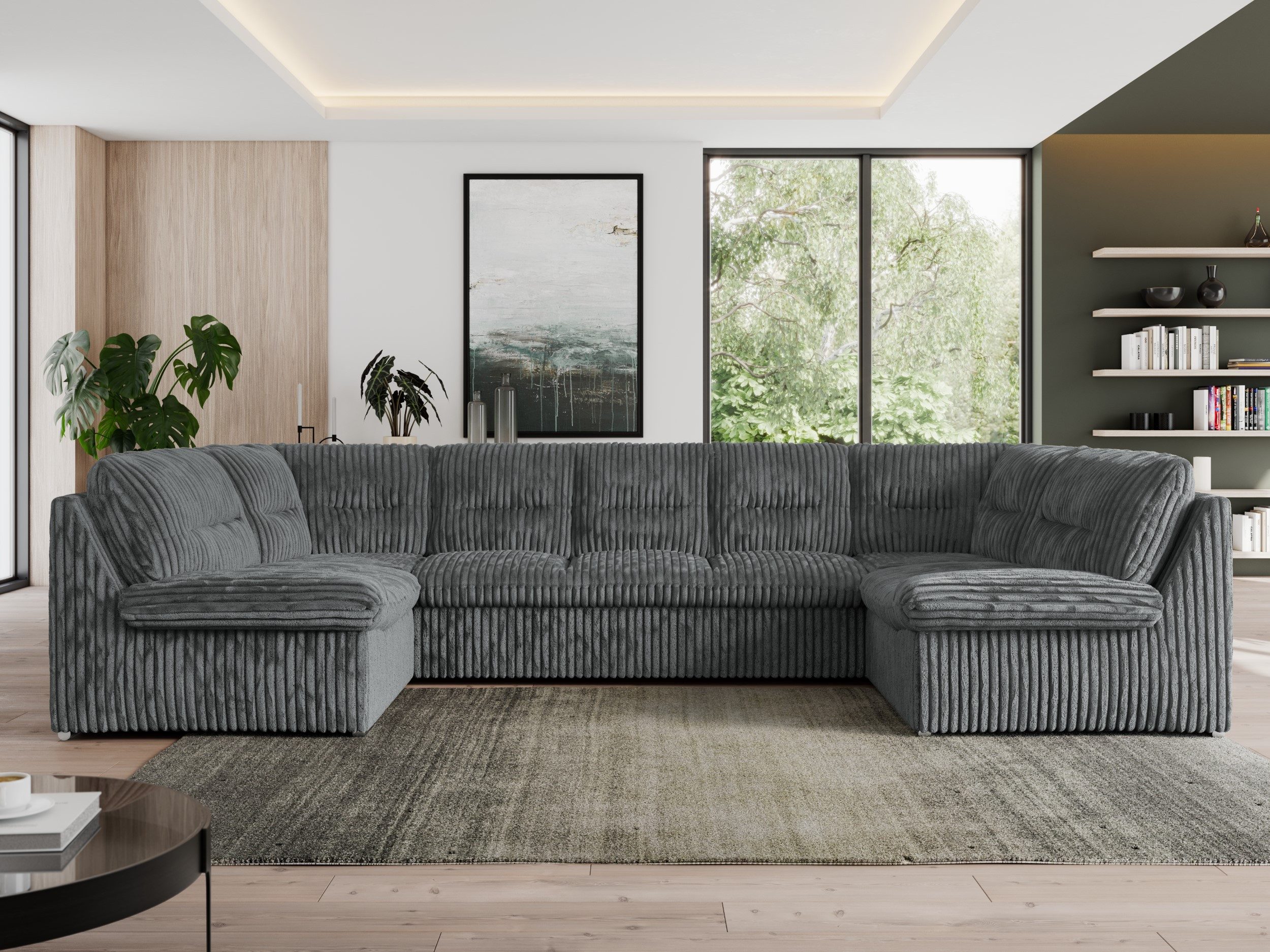 MKS MÖBEL Ecksofa MORBIDO U, Set, Wellenfedern, HR-Schaum, Wohnlandschaft X günstig online kaufen