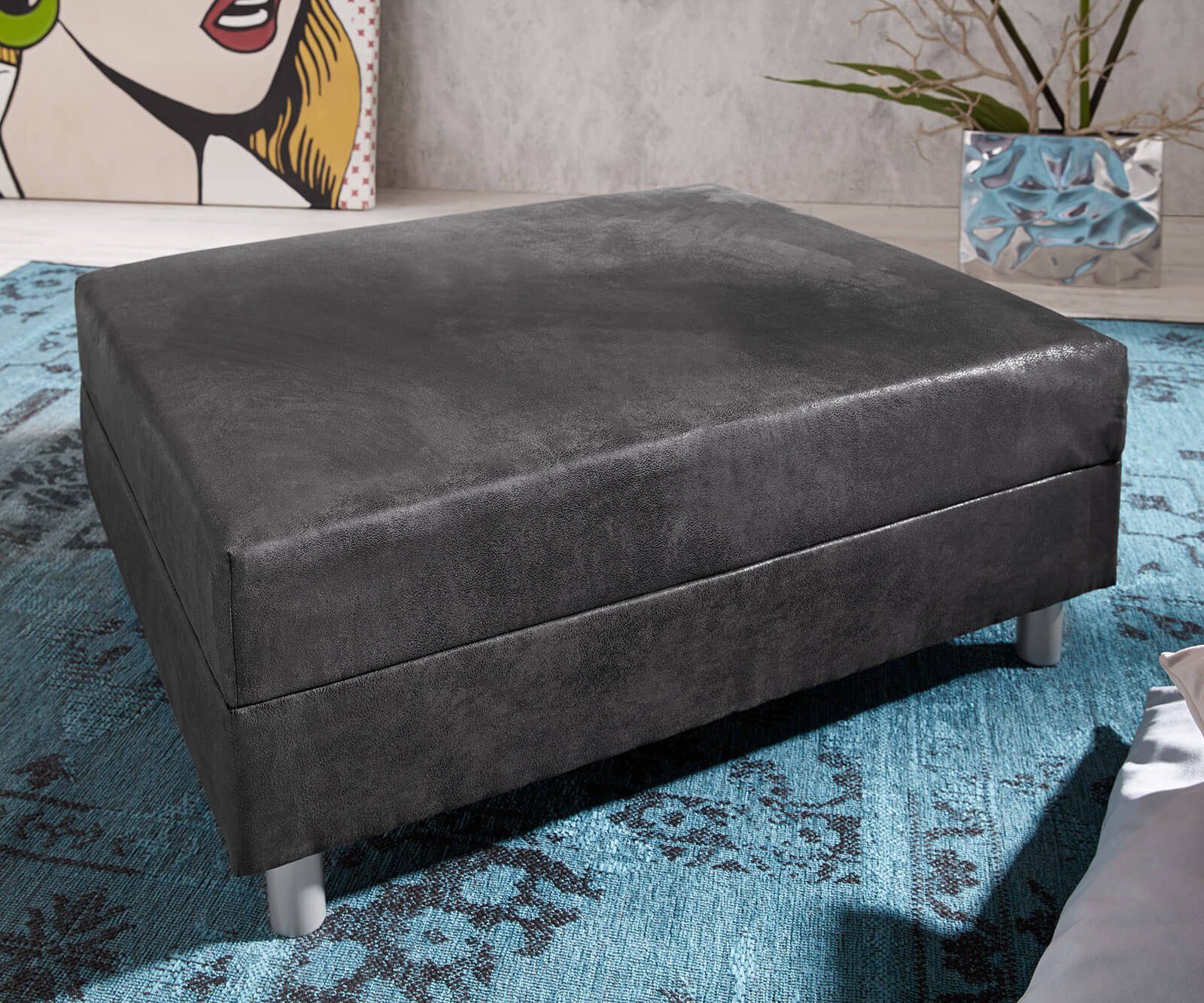 DELIFE Hocker Clovis, Anthrazit Modul B98 günstig online kaufen