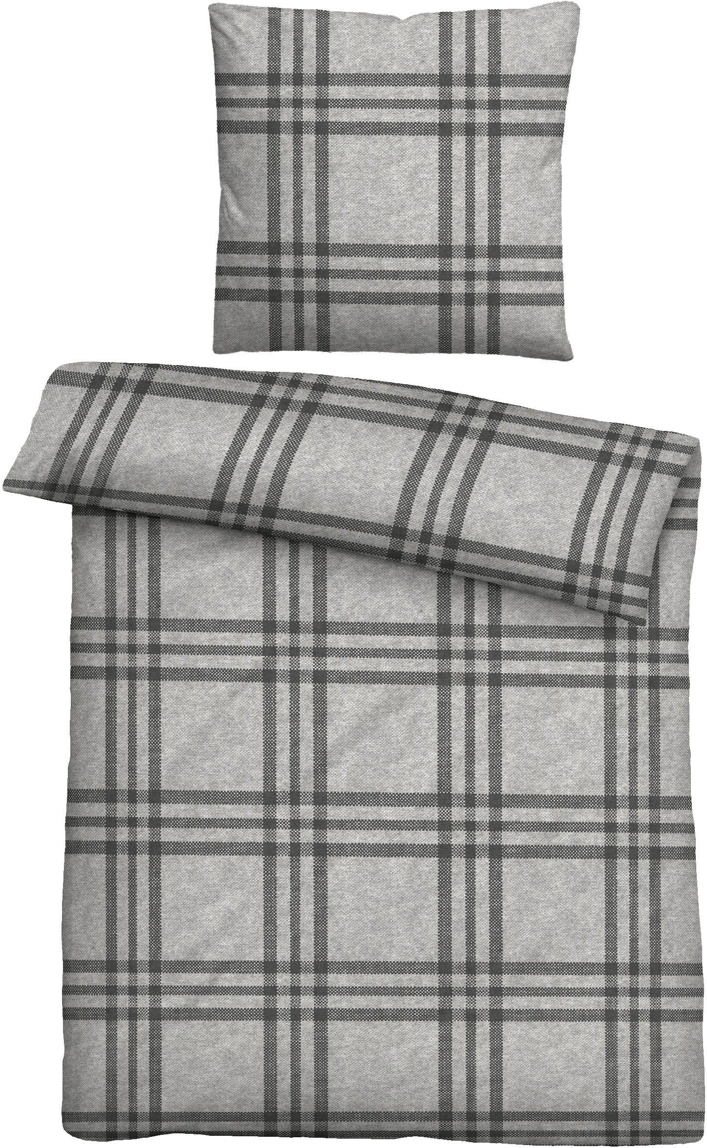 Biberna Bettwäsche Lya, Flanell, 2 teilig, günstig online kaufen