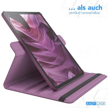EAZY CASE Tablet-Hülle Rotation Case für iPad Air 4/Air 5 (2020/2022) 10,9 Zoll, Tablet-Hülle Bookstyle Case Fullcover Schutz Tasche Stehfunktion Lila