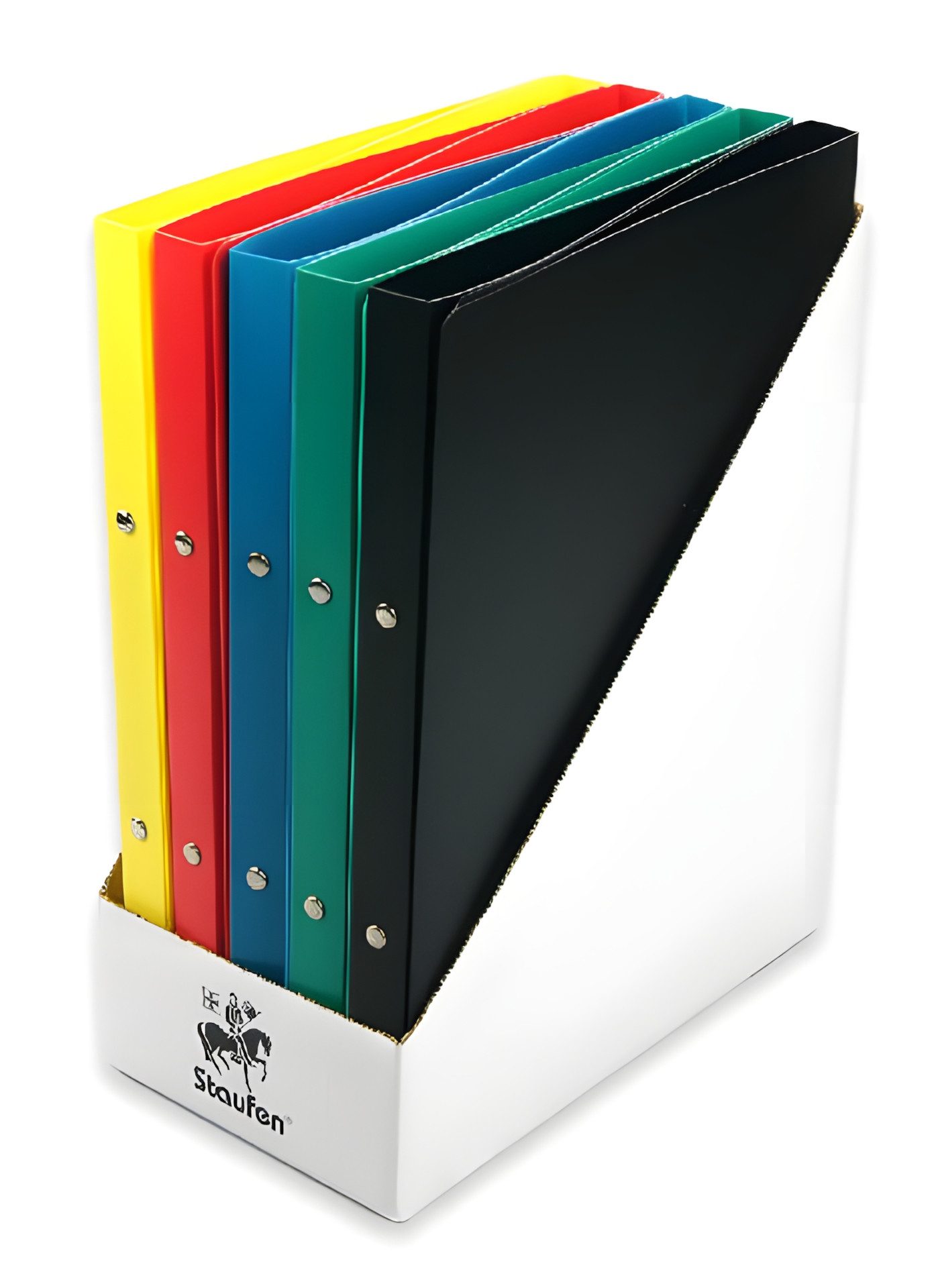 Staufen Ringbuchmappe Staufen PP-Ringbuch A4 17mm sort. Farben classic im Display