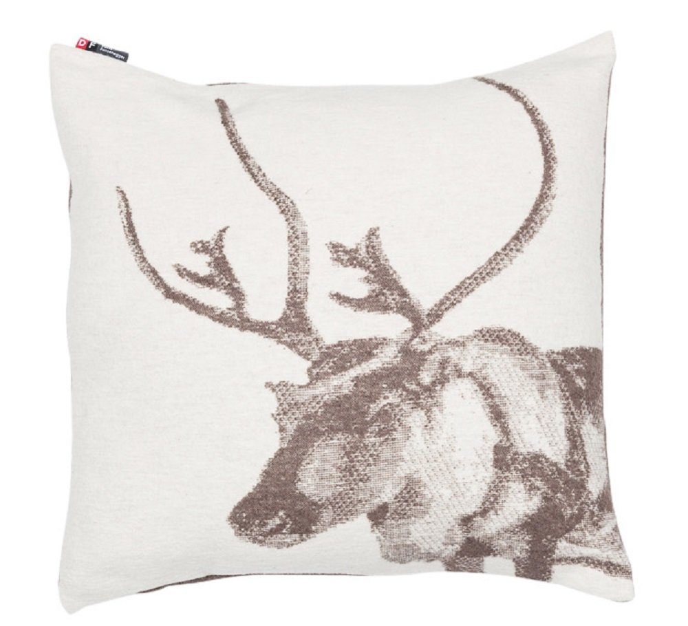 Kissenhülle Silvretta 'Rentier' 50 x 50 cm Braun