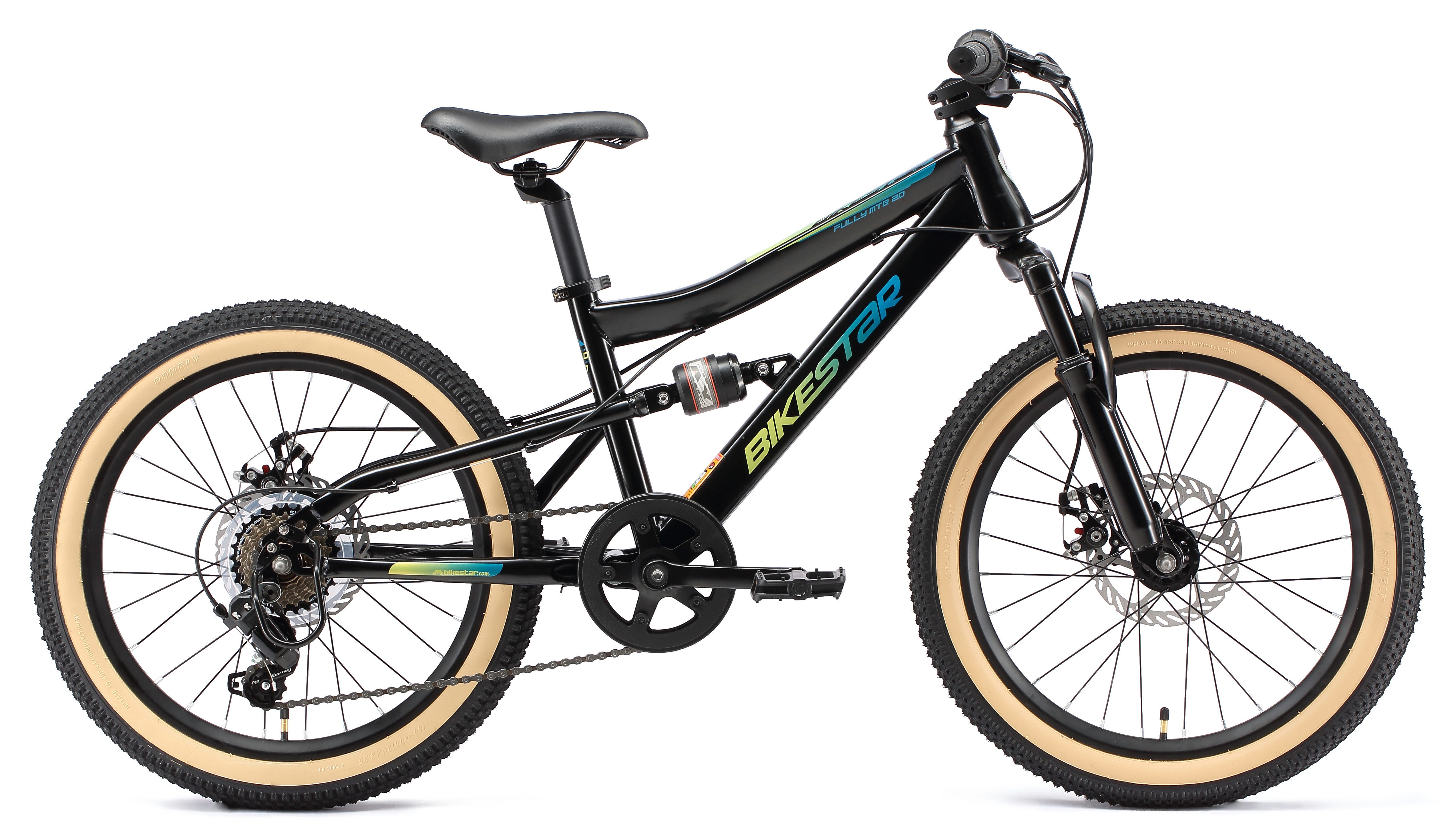 Bikestar Jugendfahrrad, 7 Gang Shimano RD-TY21 Schaltwerk, Kettenschaltung