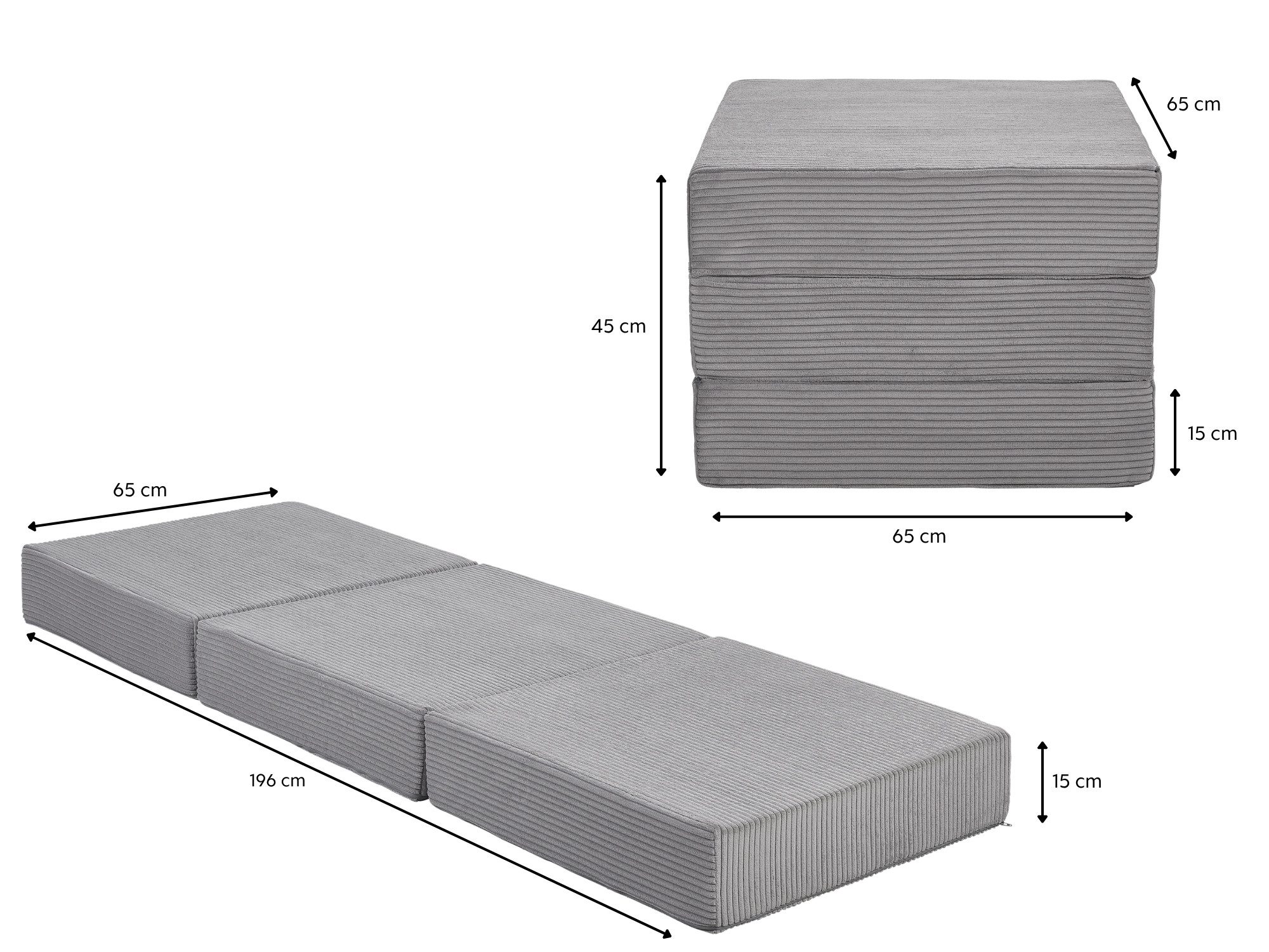 Klappmatratze Premium Gästematratze XXL, Badenia Trendline, günstig online kaufen