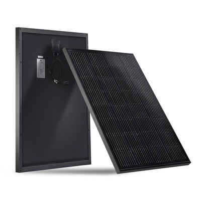 Sunstone Power Solarmodul 100 Watt 18V Schwarz Mono Solarpanel für 12V Analge Wohnmobil Garten, 100,00 W, Monokristallin, mit 2 Bypass-Dioden