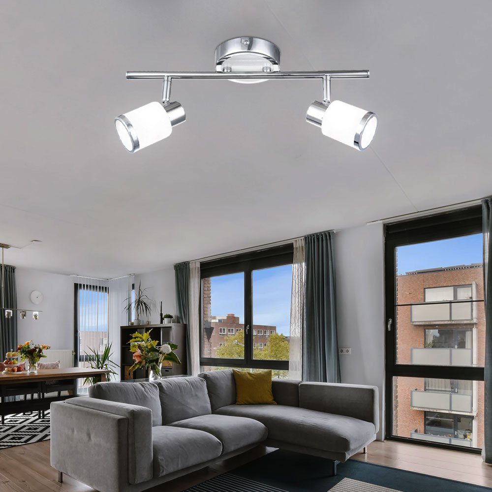 Zimmer Strahler LED verstellbar inklusive, Beleuchtung Leuchtmittel Wohn Deckenleuchte, Glas Leuchte Spot etc-shop Decken nicht