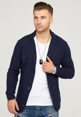 behype Strickjacke FELIAN mit modischem Reverskragen