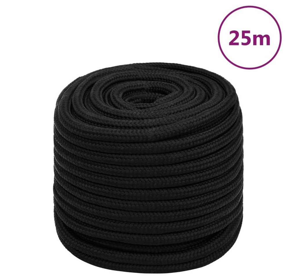 Thumbnail - vidaXL Seil, Arbeitsseil Schwarz 18 mm 25 m Polyester