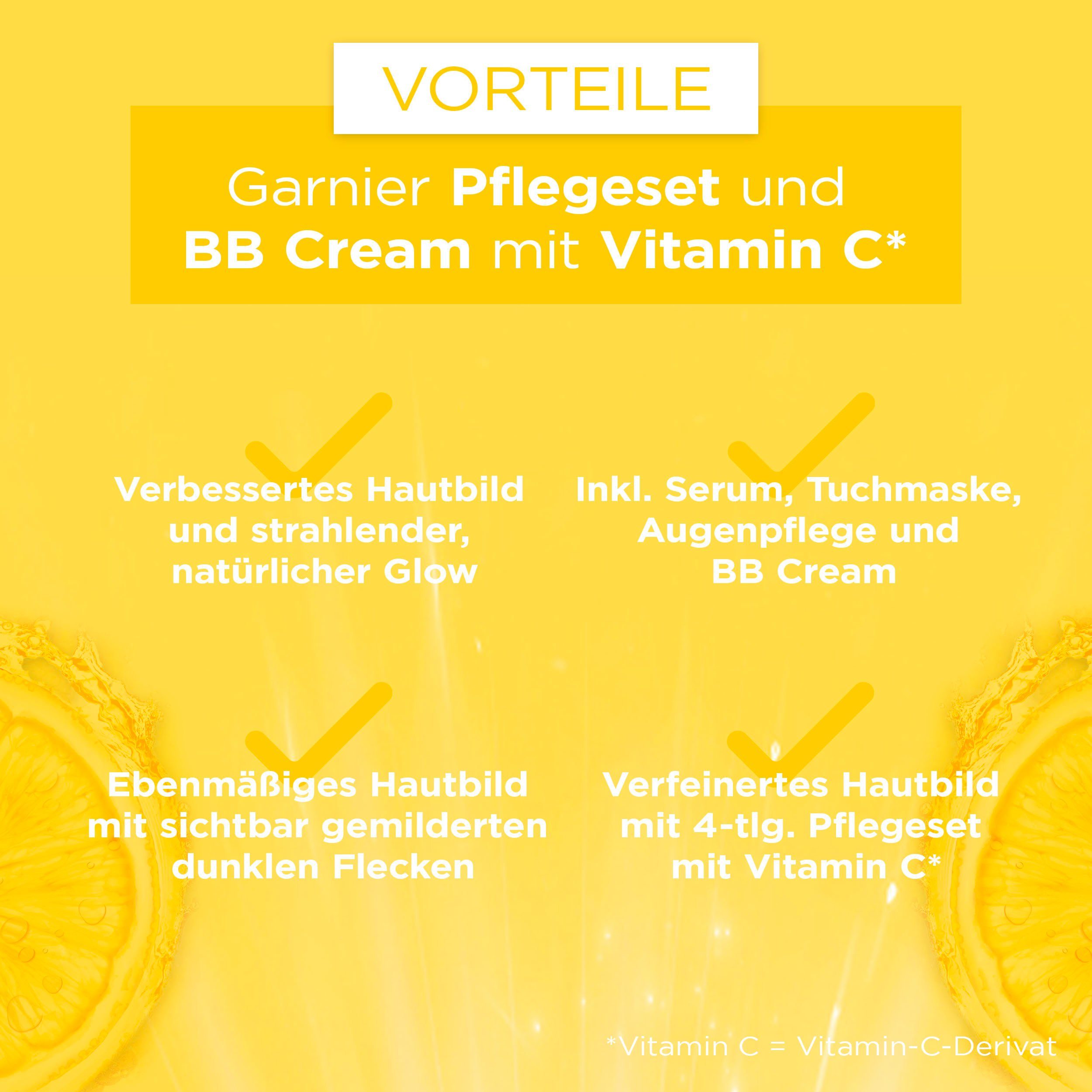 GARNIER Gesichtspflege-Set Vitamin C BB 4-tlg. Cream Set, &