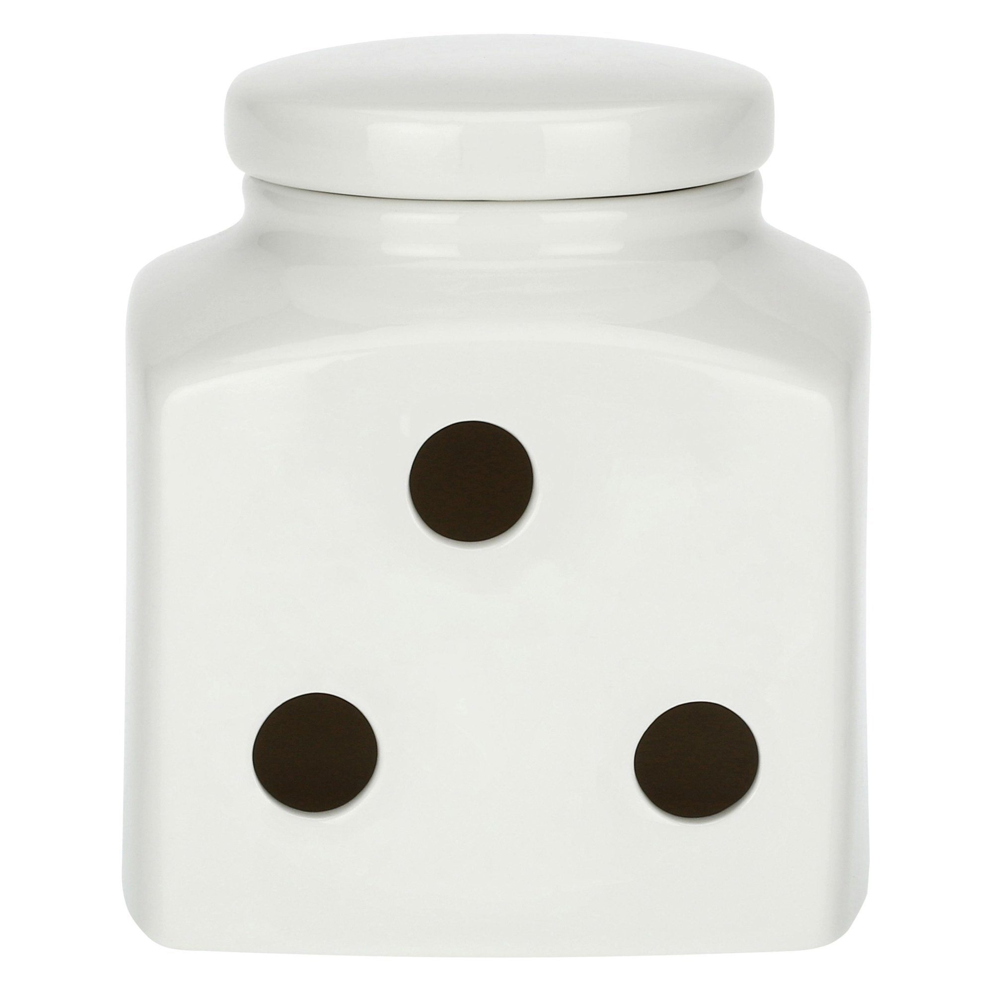 La Porcellana Bianca Vorratsdose Vorratstopf Knoblauch dekorative Aufbewahrung Knoblauchdose 500ml, Porzellan, (3-tlg) – Bild 3 von 5