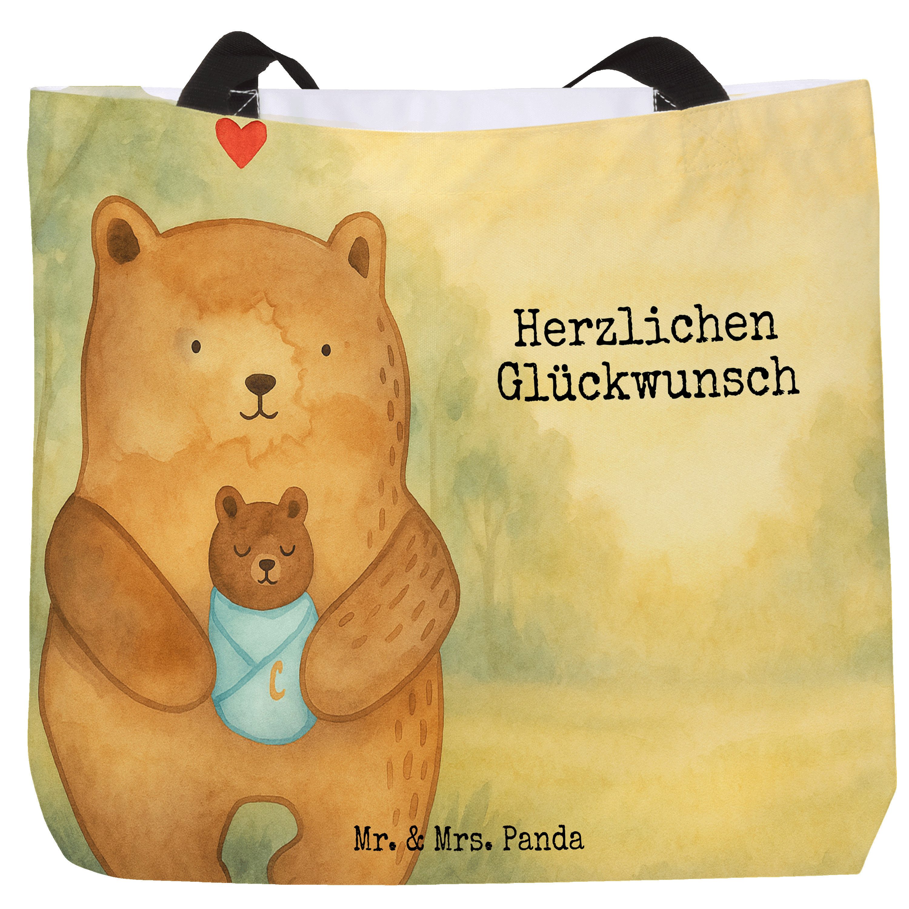 Shopper Bär Baby Design, Reisetasche, Weiß, Glückwunsch, Reisetasche, Einkauf