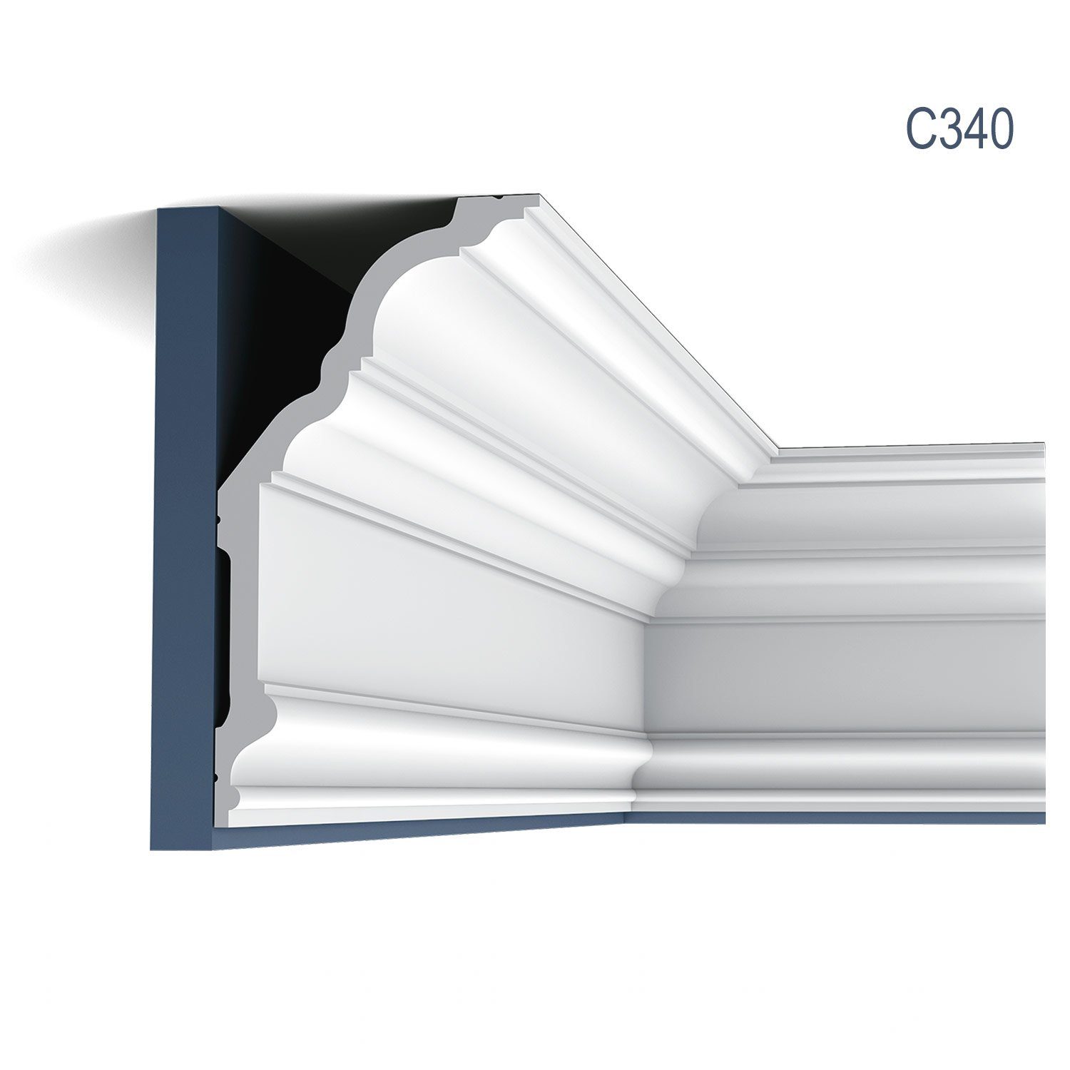 Orac Decor Deckenleiste C340 Stuck Profil Decken Zierleiste Wand-Dekor-Leiste 2 m, kleben, Purotouch®, 1-St., 1 x Stuckleiste, Eckleiste Stuckleiste Profilleiste 2 Meter