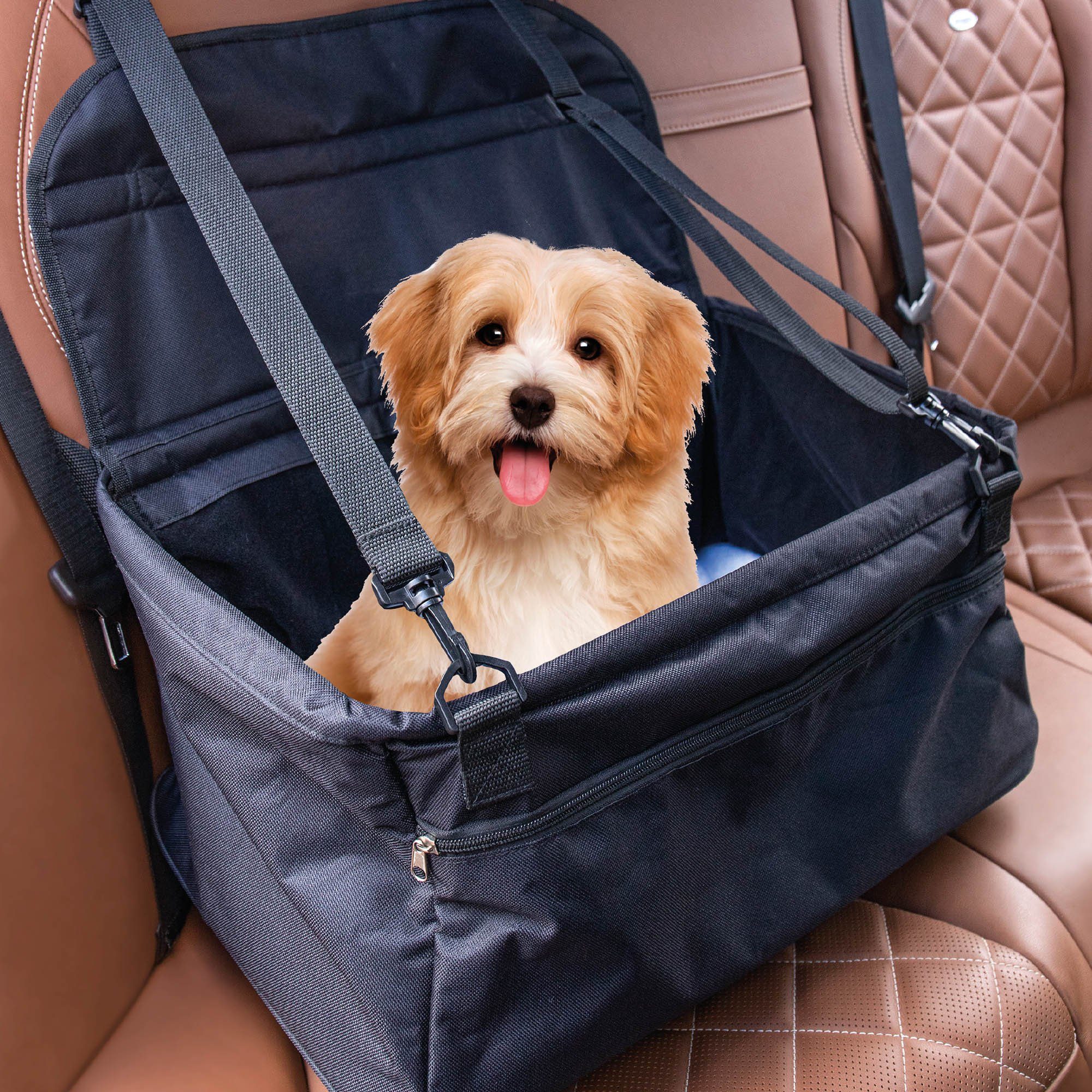 Bestlivings Tiertransporttasche »AS-32438« bis 19,00 kg, Stabiler Hunde  Autositz für den Rücksitz / Beifahrersitz, 3 Gurte - Hundeautositz für  kleine bis mittlere Hunde (47x25x30cm) inkl. Innenkissen online kaufen |  OTTO