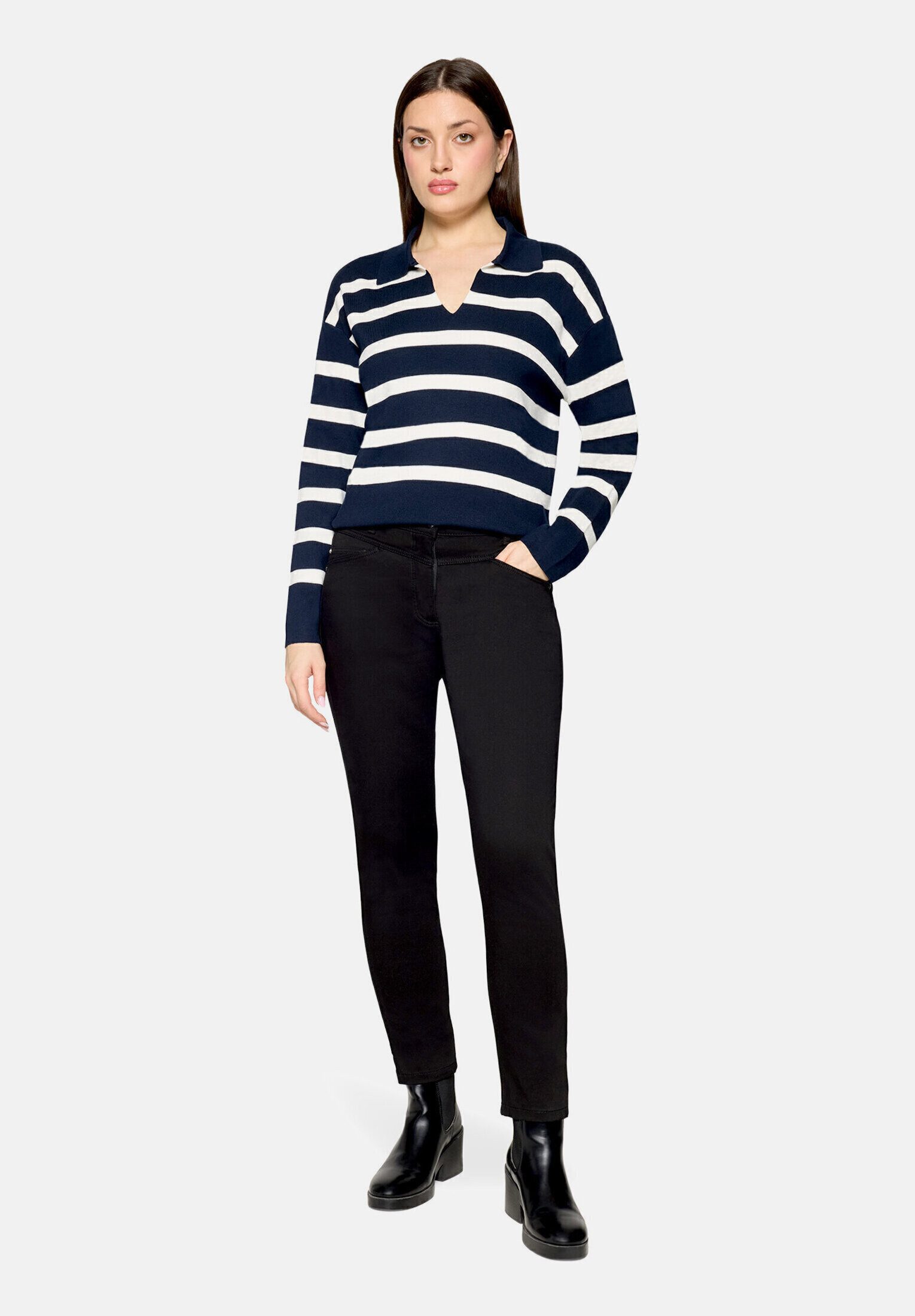 Betty Barclay Strickpullover Damen mit Streifen (1-tlg)
