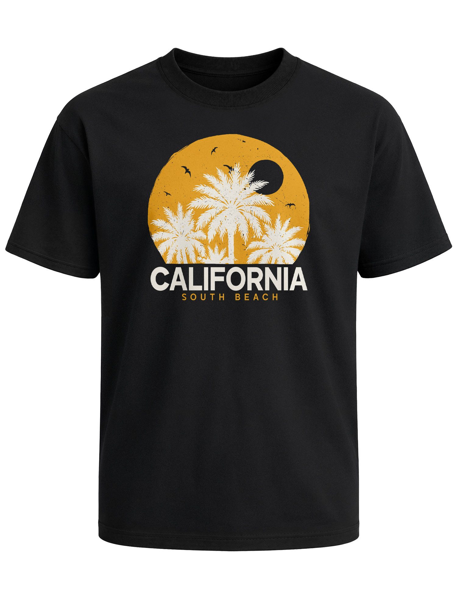 Neverless Oversize-Shirt Herren T-Shirt - California - Printshirt Oversized Relaxed Fit mit Print